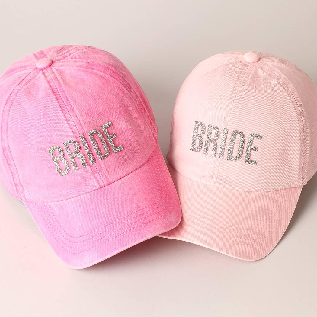 Bride Glitter Letter Patch Baseball Cap