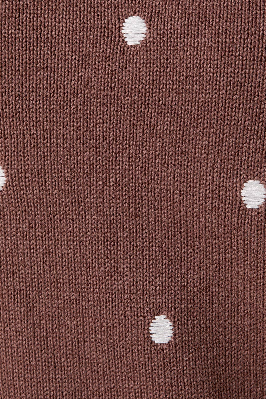 POLKA DOT EMBROIDERED SWEATER