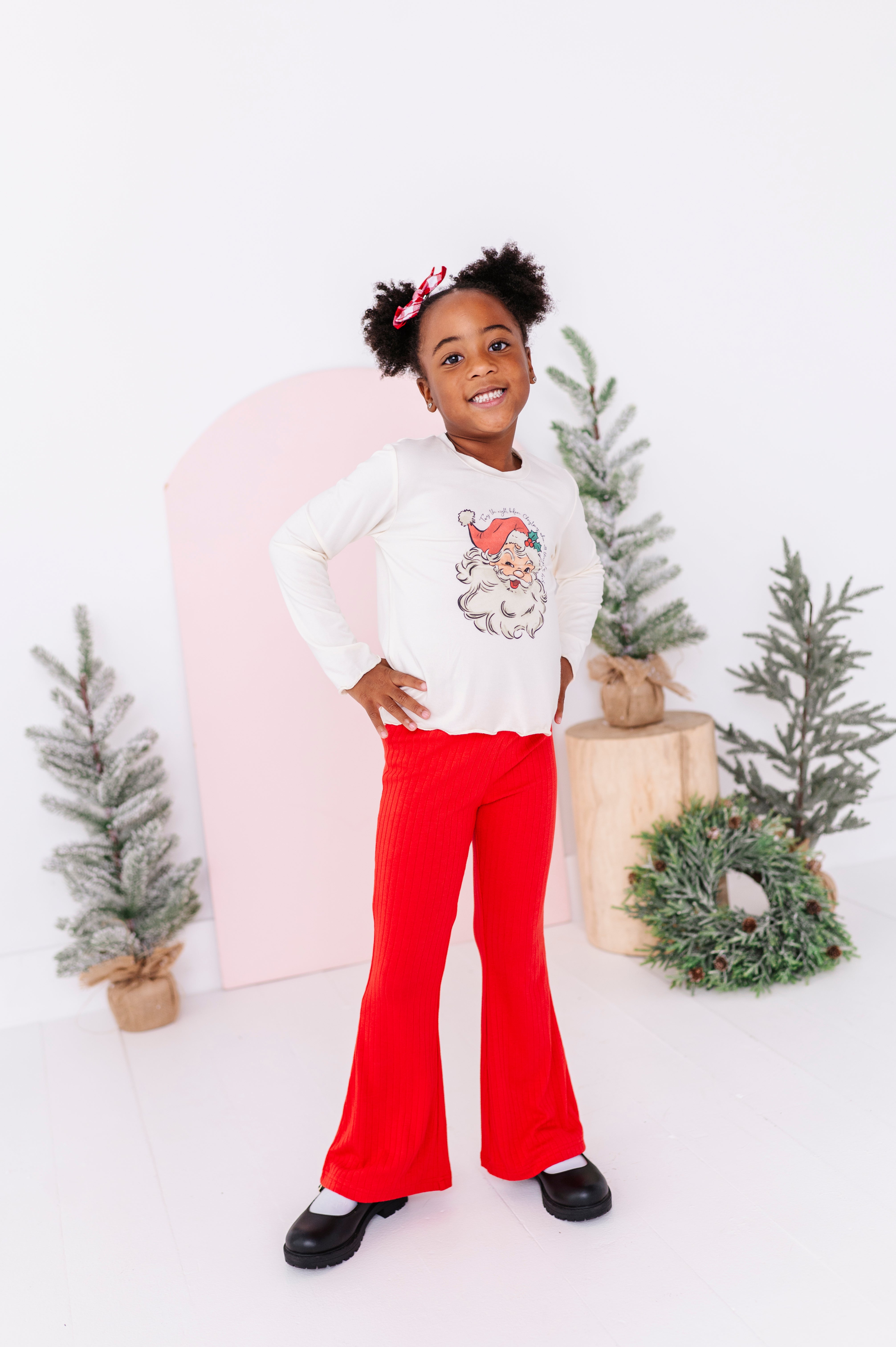 Jolly Santa Top| Bamboo Long Sleeve