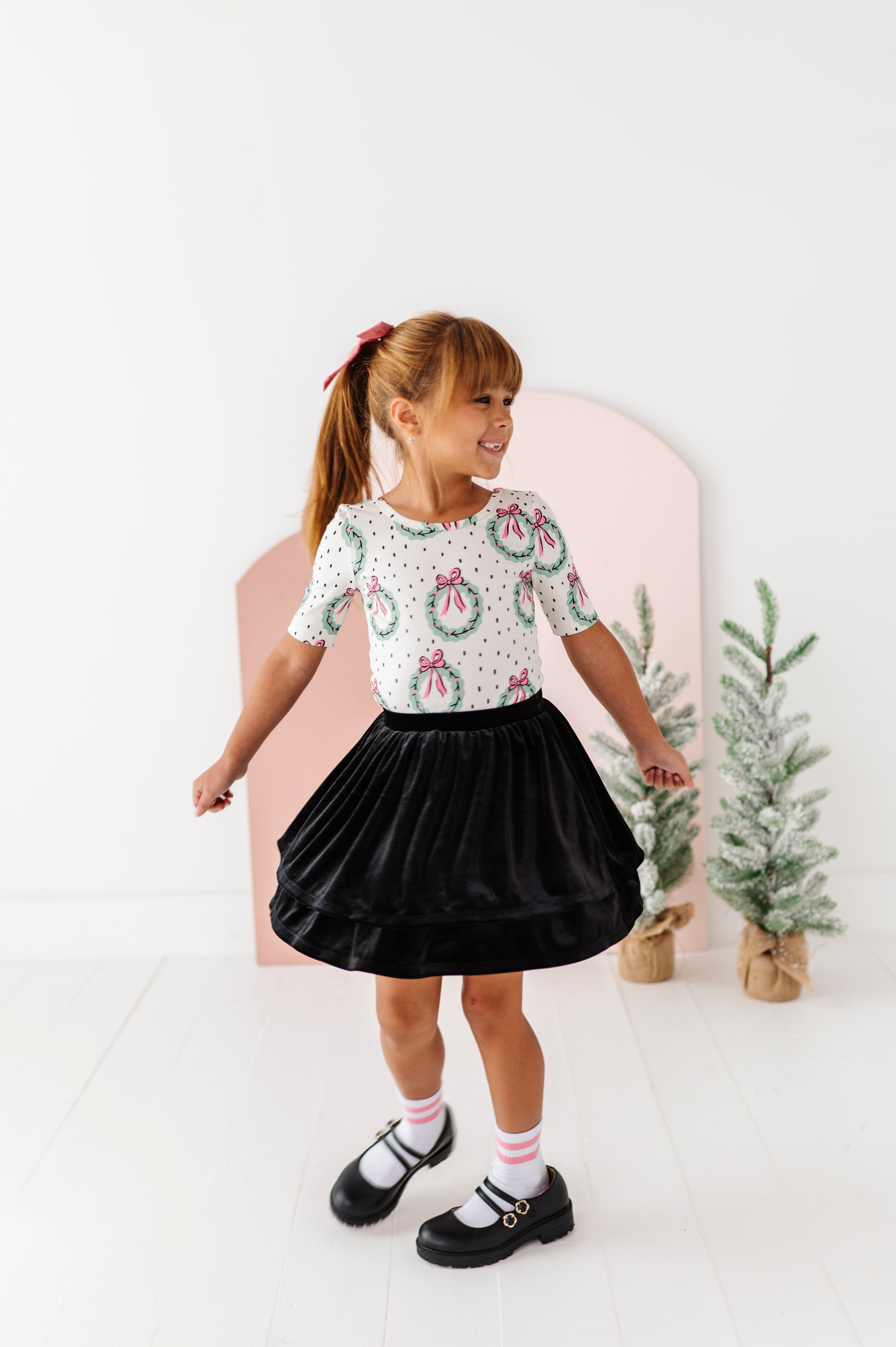 Black Velvet Skort | 2-Tiered SKORT