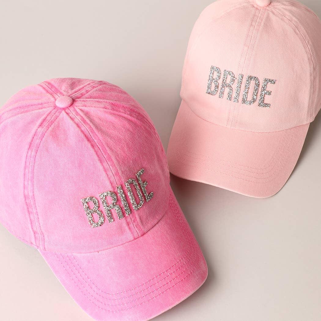 Bride Glitter Letter Patch Baseball Cap