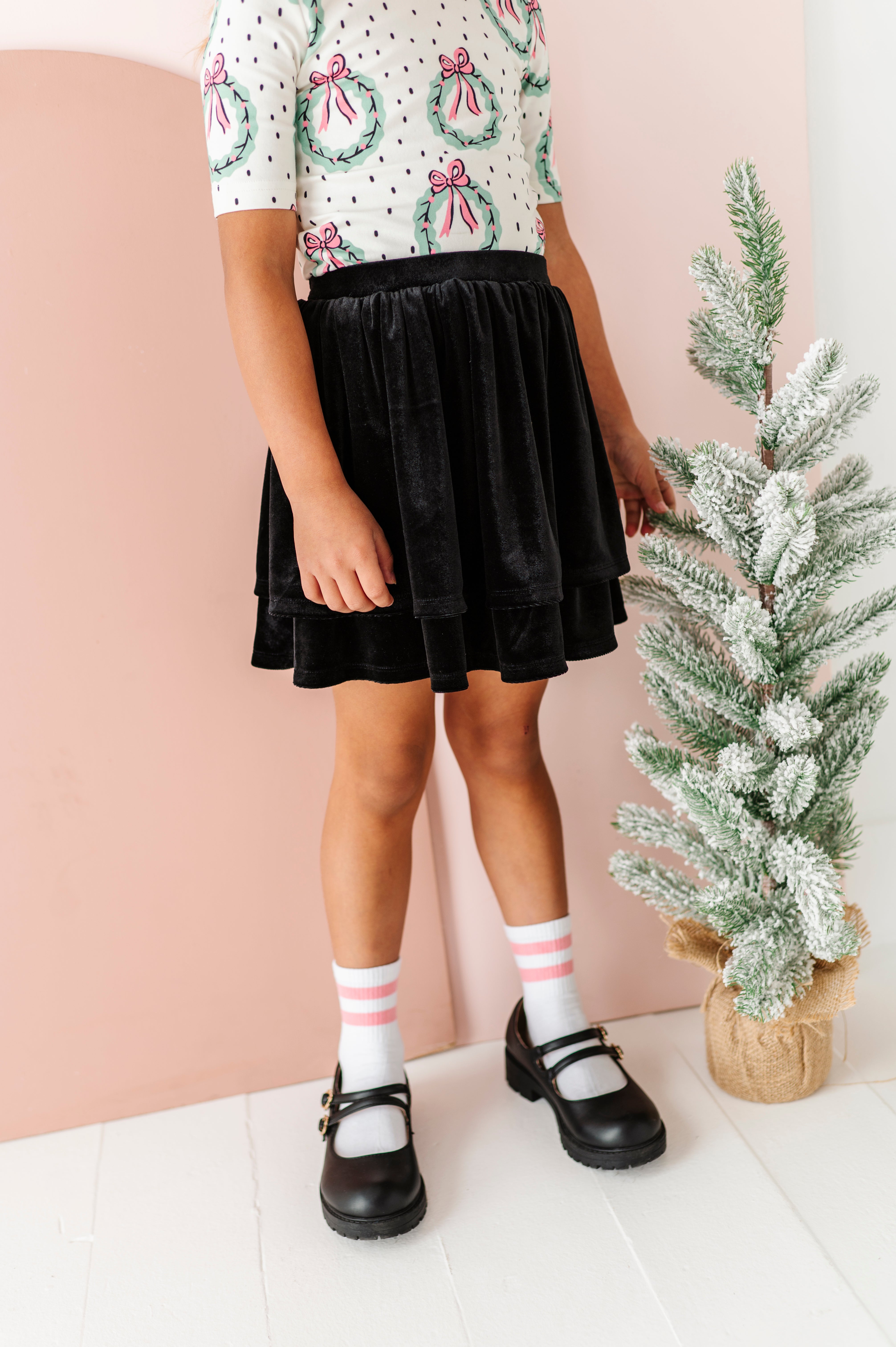Black Velvet Skort | 2-Tiered SKORT