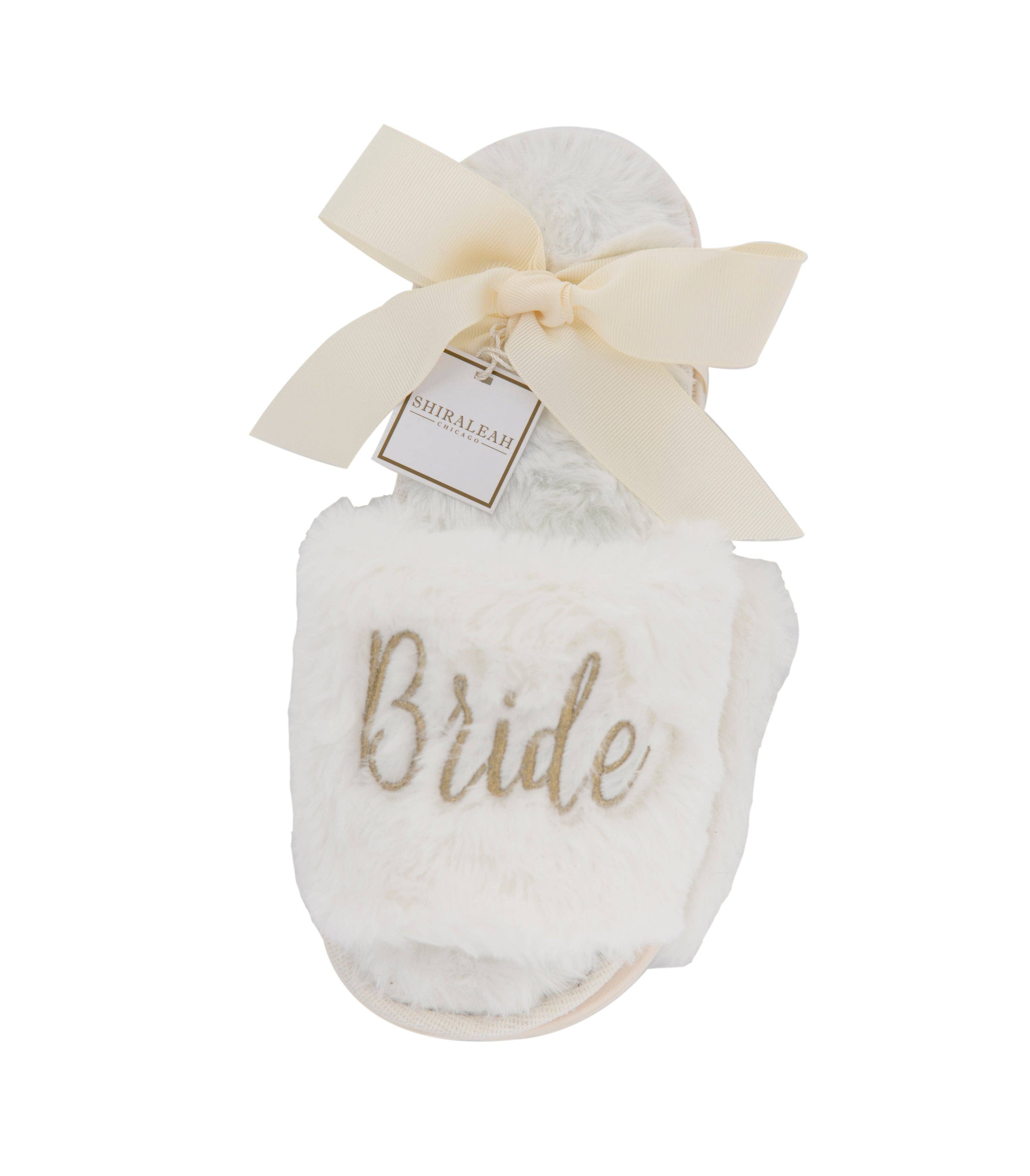"BRIDE" SLIPPERS,IVORY