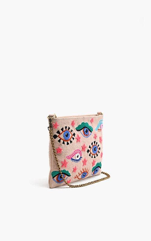 America & Beyond - Mystic Gaze Pink Clutch