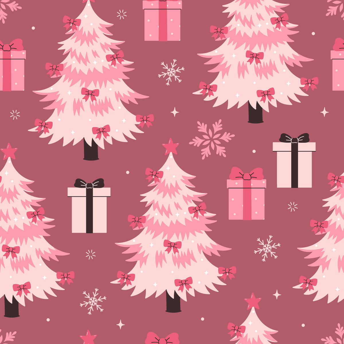 Pink Tree Zip Onesie