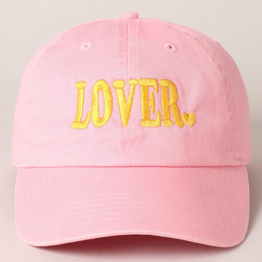 Lover Typography Embroidery Baseball Cap