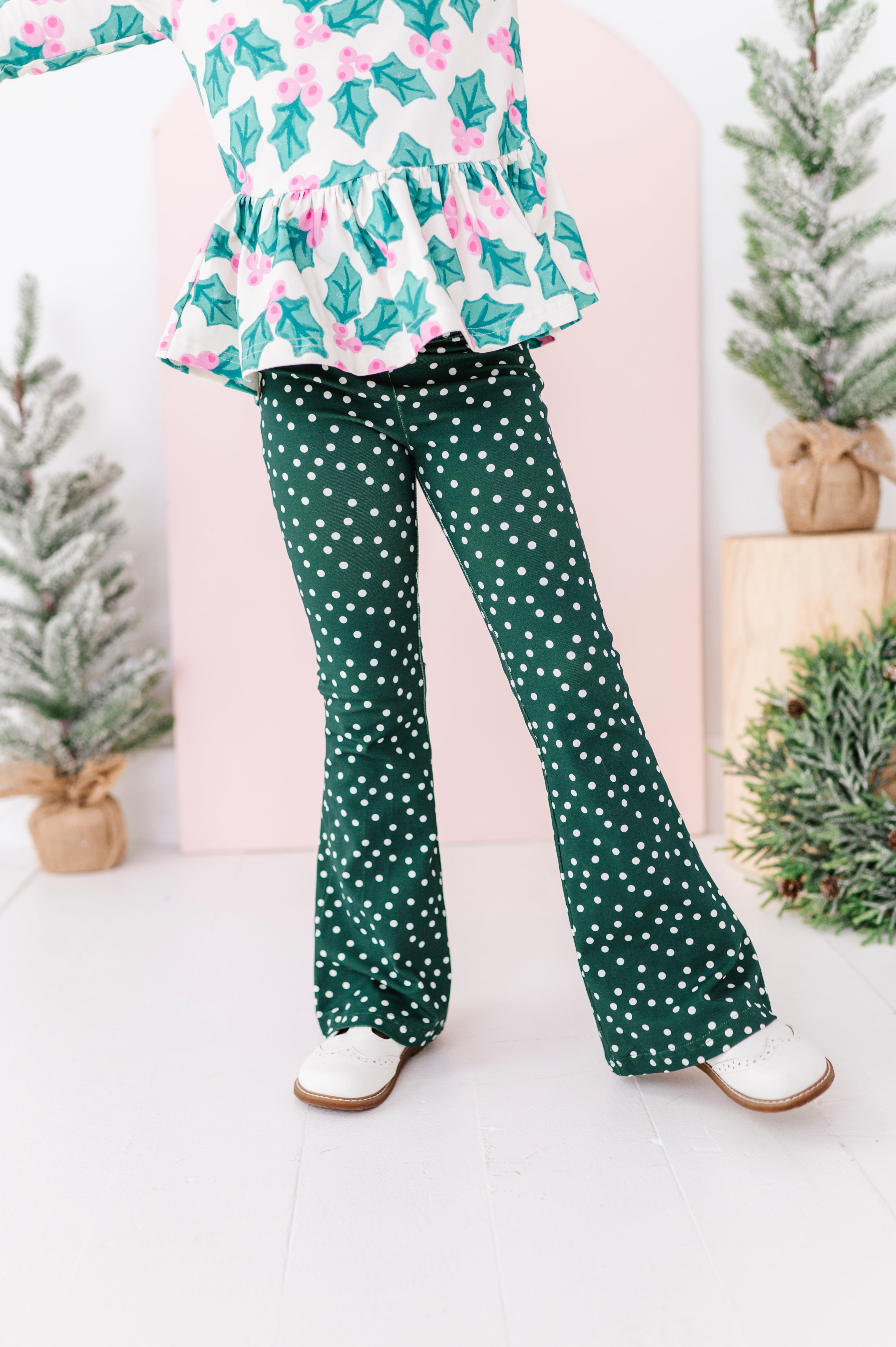 Evergreen Dottie Flare Pants | FLARES