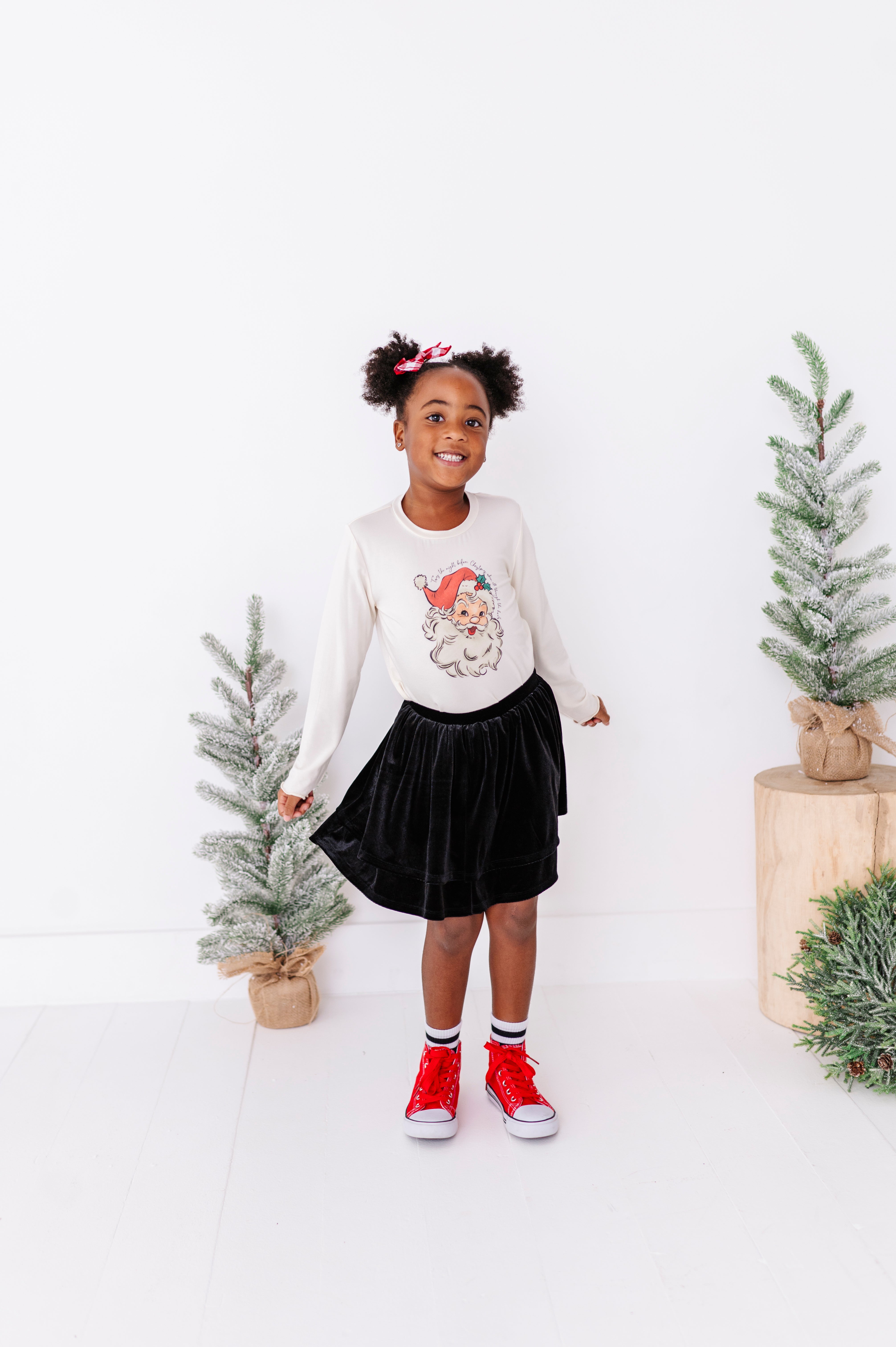 Black Velvet Skort | 2-Tiered SKORT