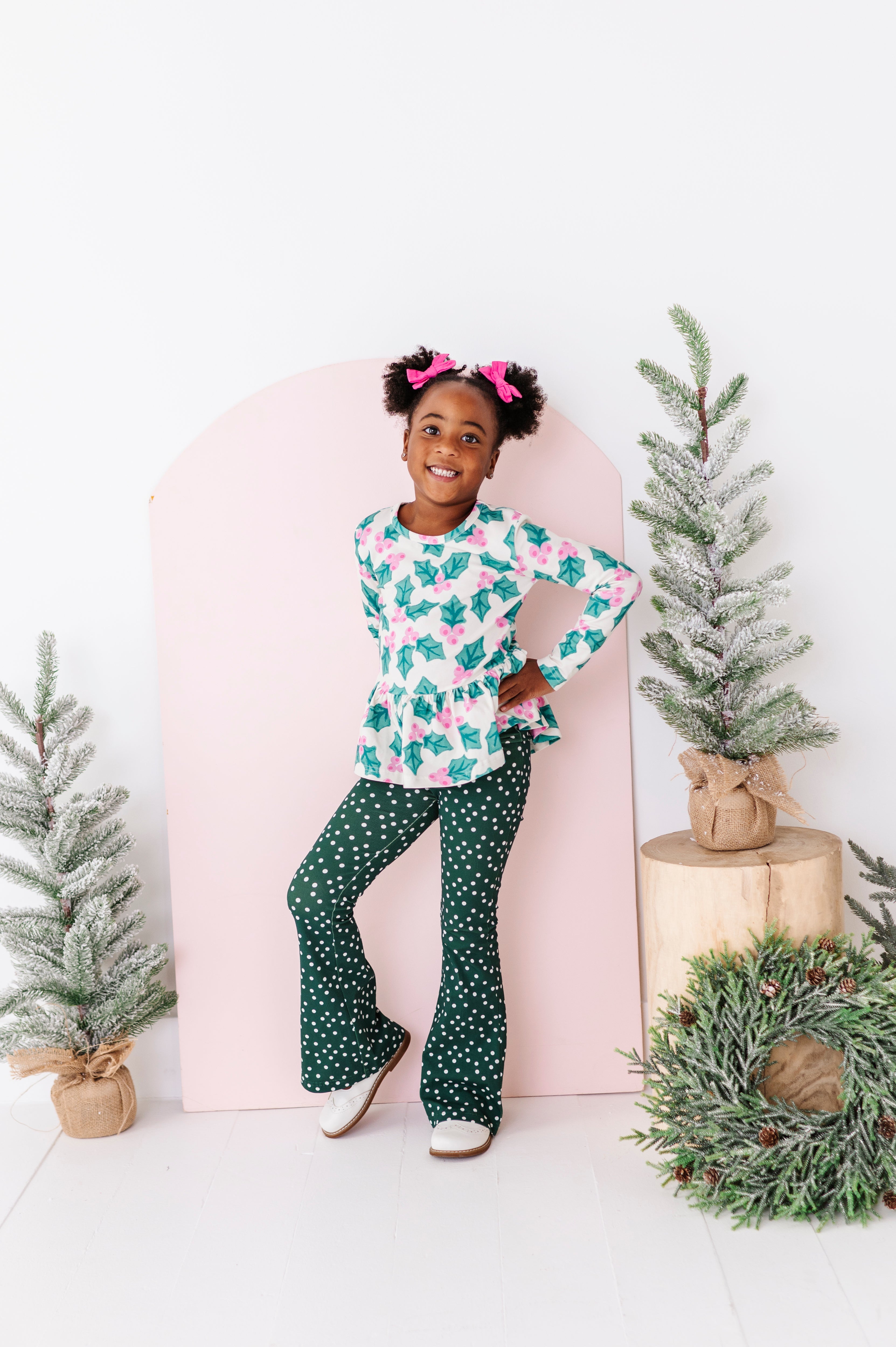 Evergreen Dottie Flare Pants | FLARES