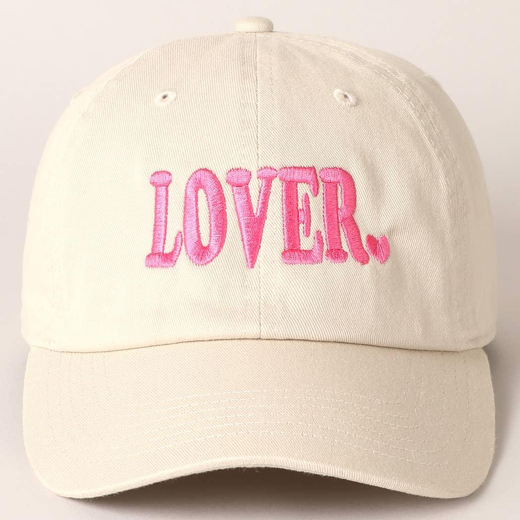 Lover Typography Embroidery Baseball Cap