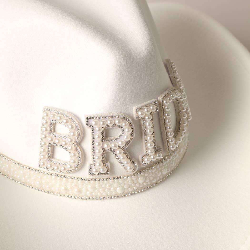 BRIDE Pearl Cowboy Hat - Felt