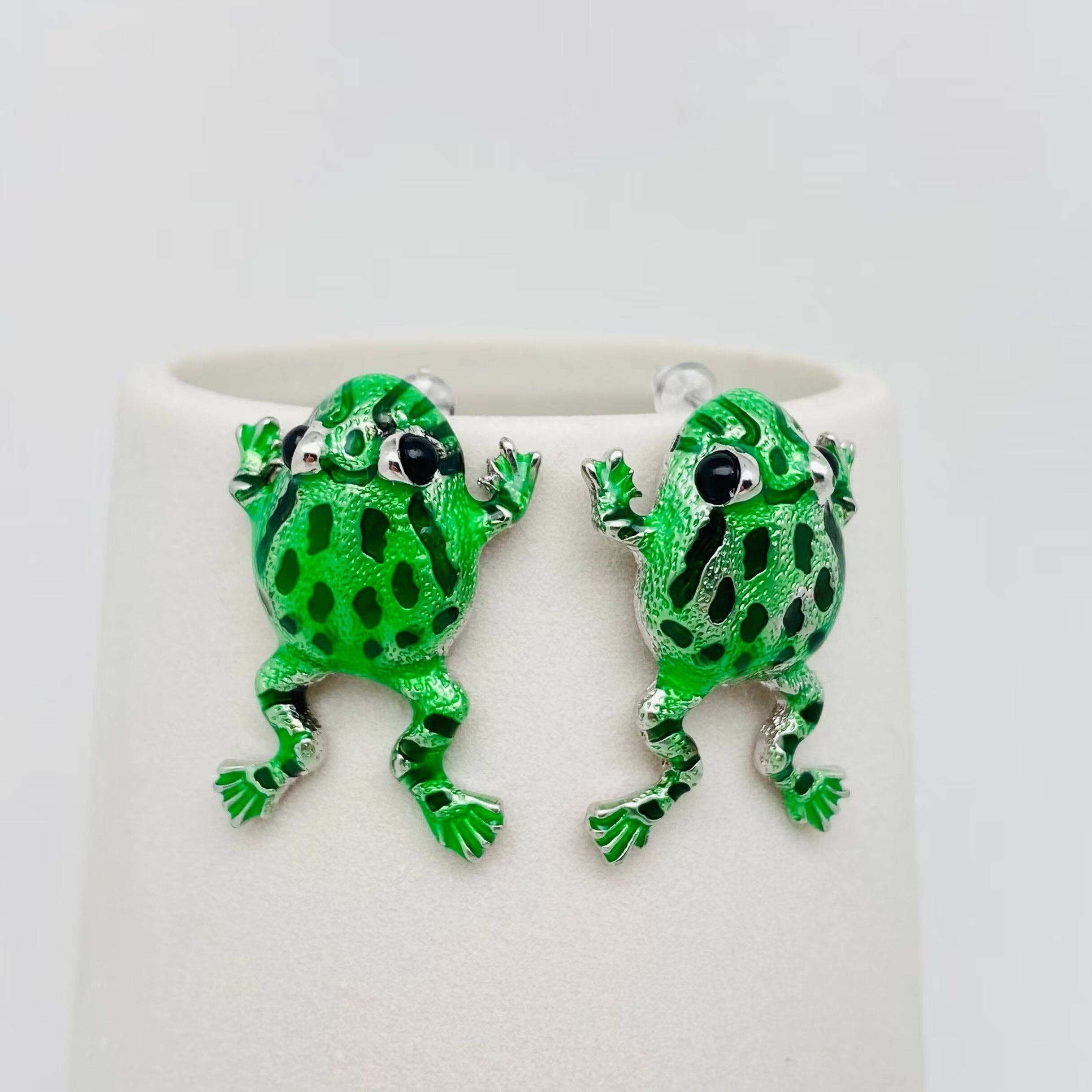 Cute Frog Post Earrings