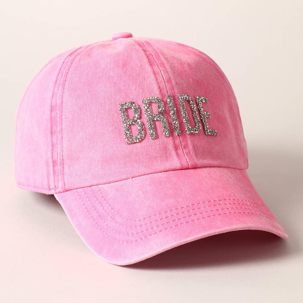 Bride Glitter Letter Patch Baseball Cap