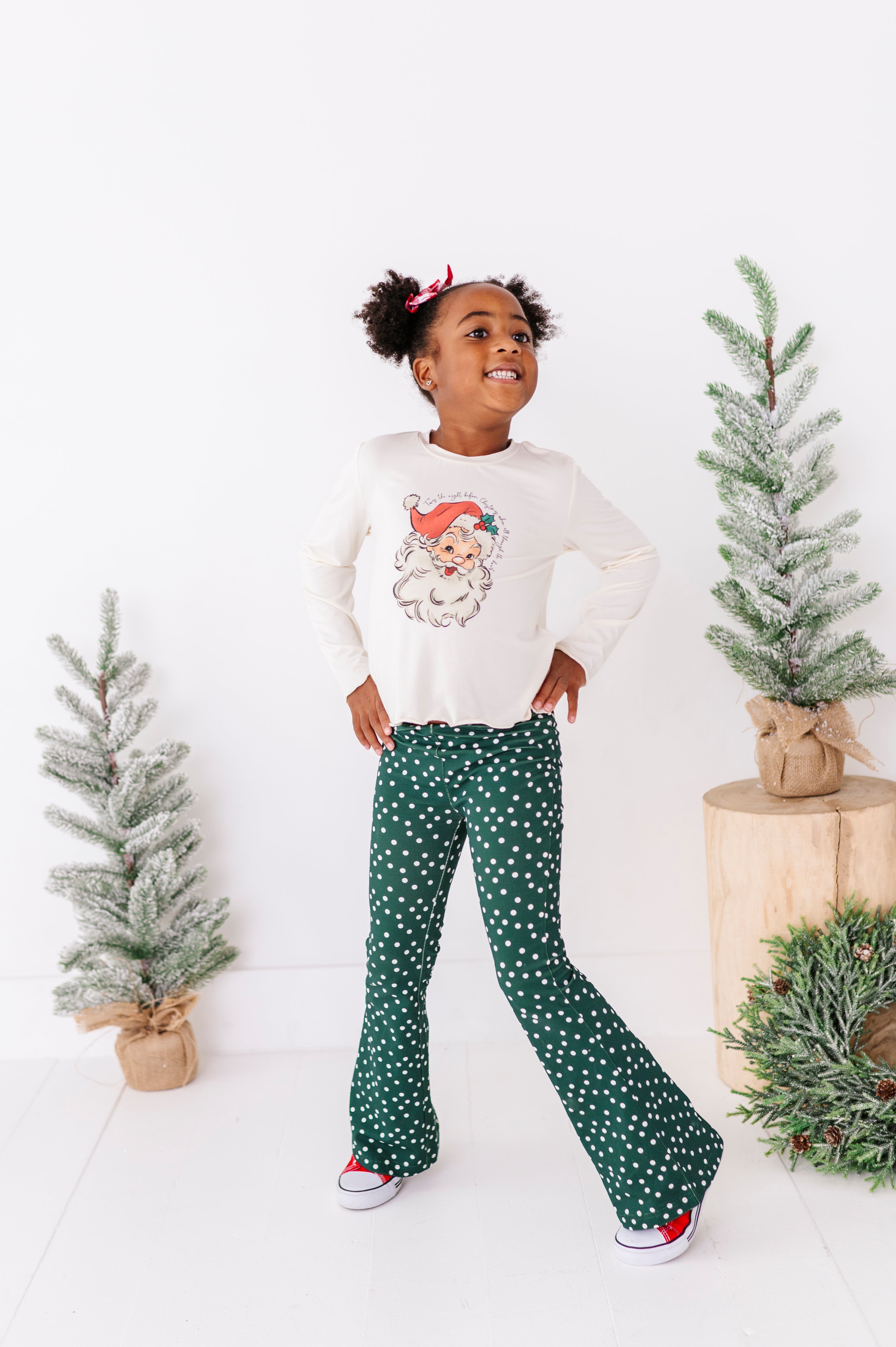 Jolly Santa Top| Bamboo Long Sleeve