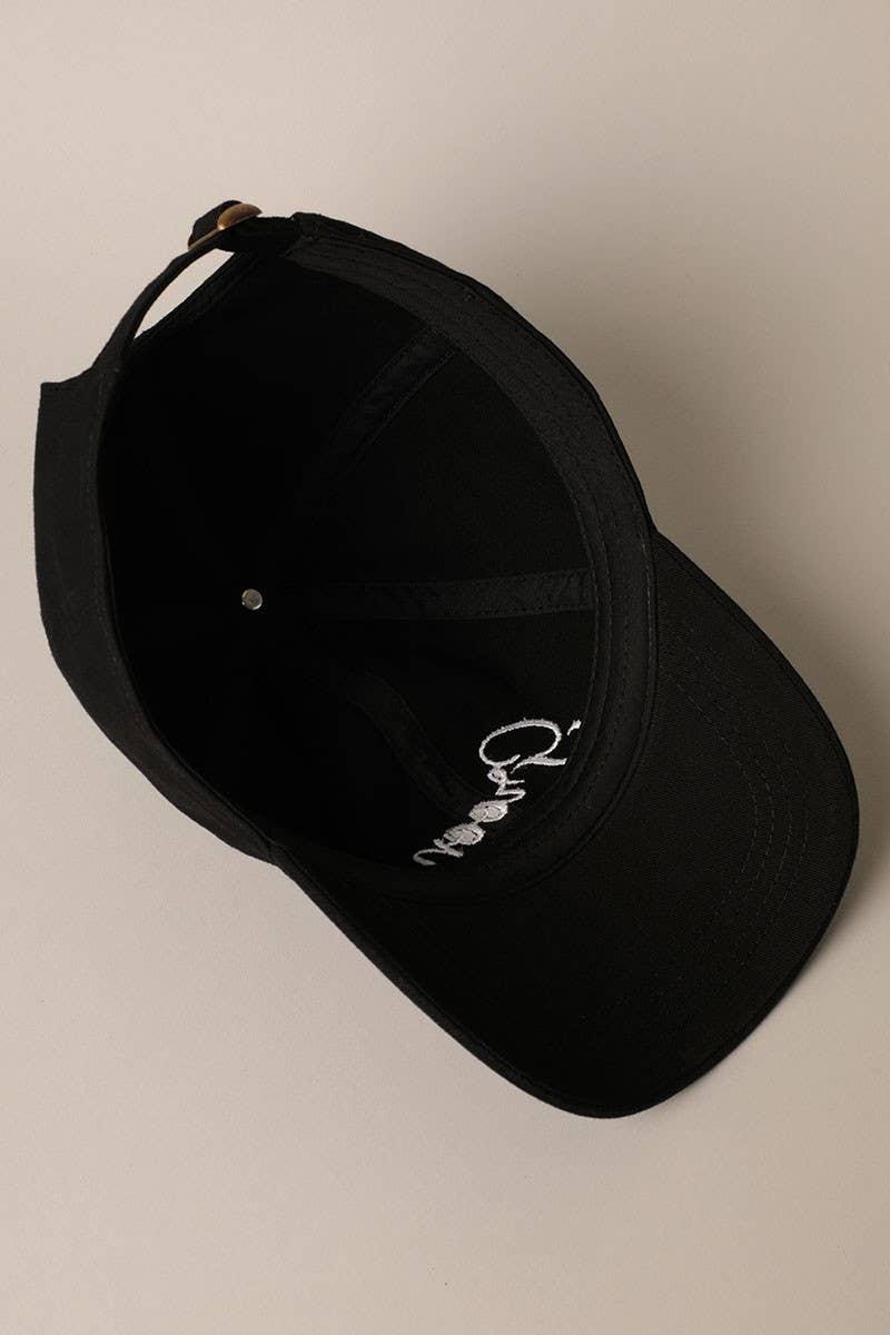 Groom Lettering Embroidery Baseball Cap