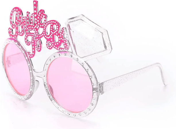 Cowgirl Bride to Be Pink Glasses