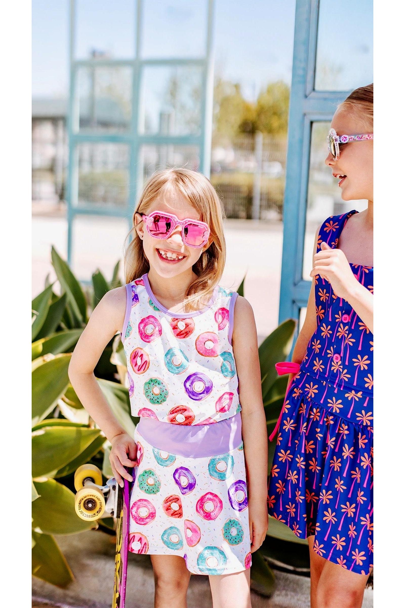 Donut Two-Piece Athletic Tank and Skort Set