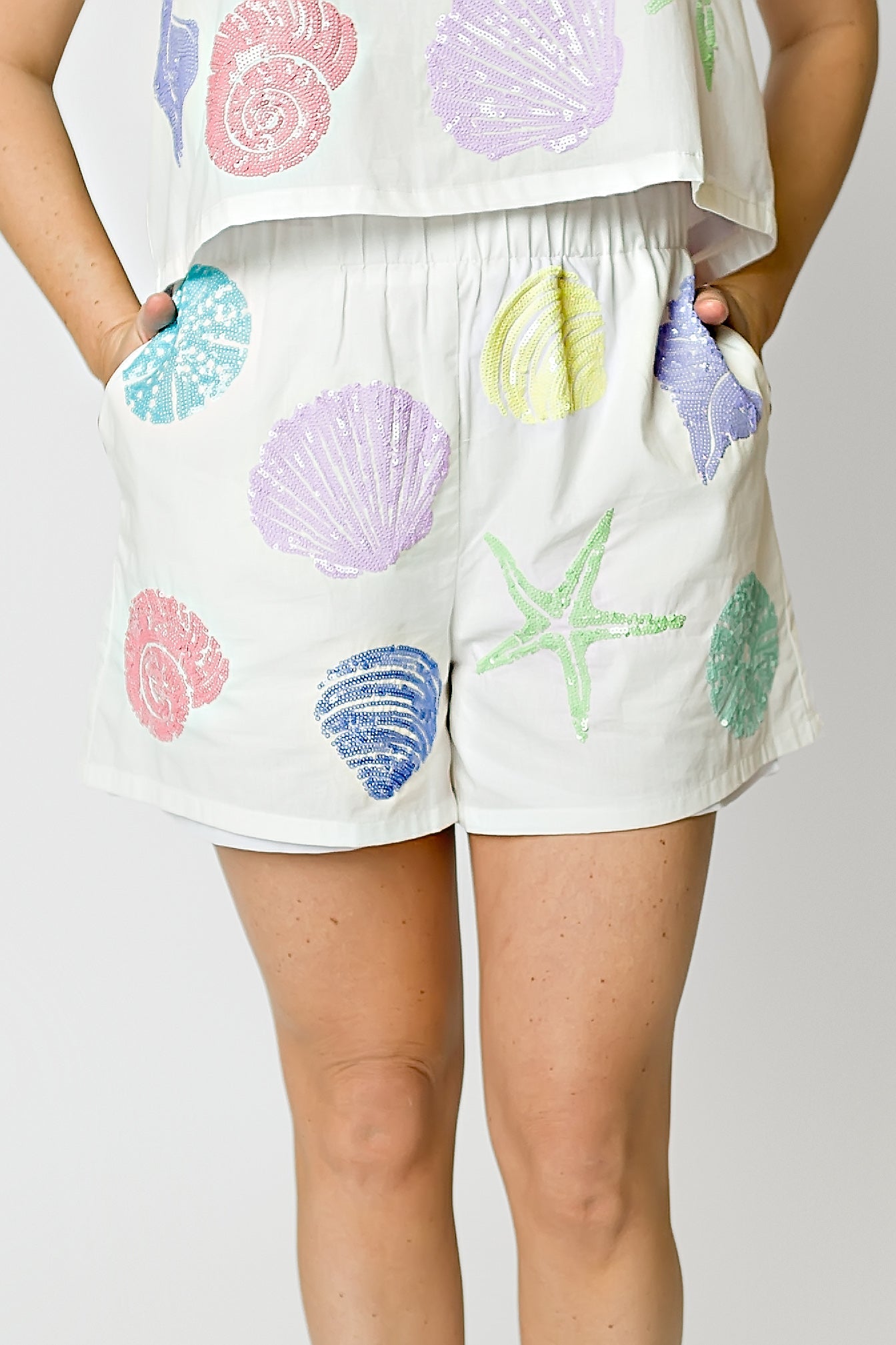 Seashells Shorts - Bexa Boutique