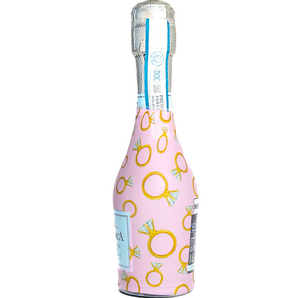 Beau Bottles Pink Engagement Ring - MINI Prosecco Collection - Six Pack
