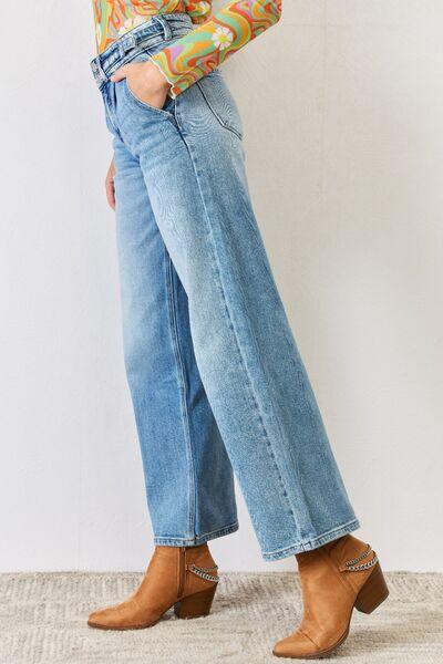 Kancan High Waist Wide Leg Jeans - Medium - Bexa Boutique