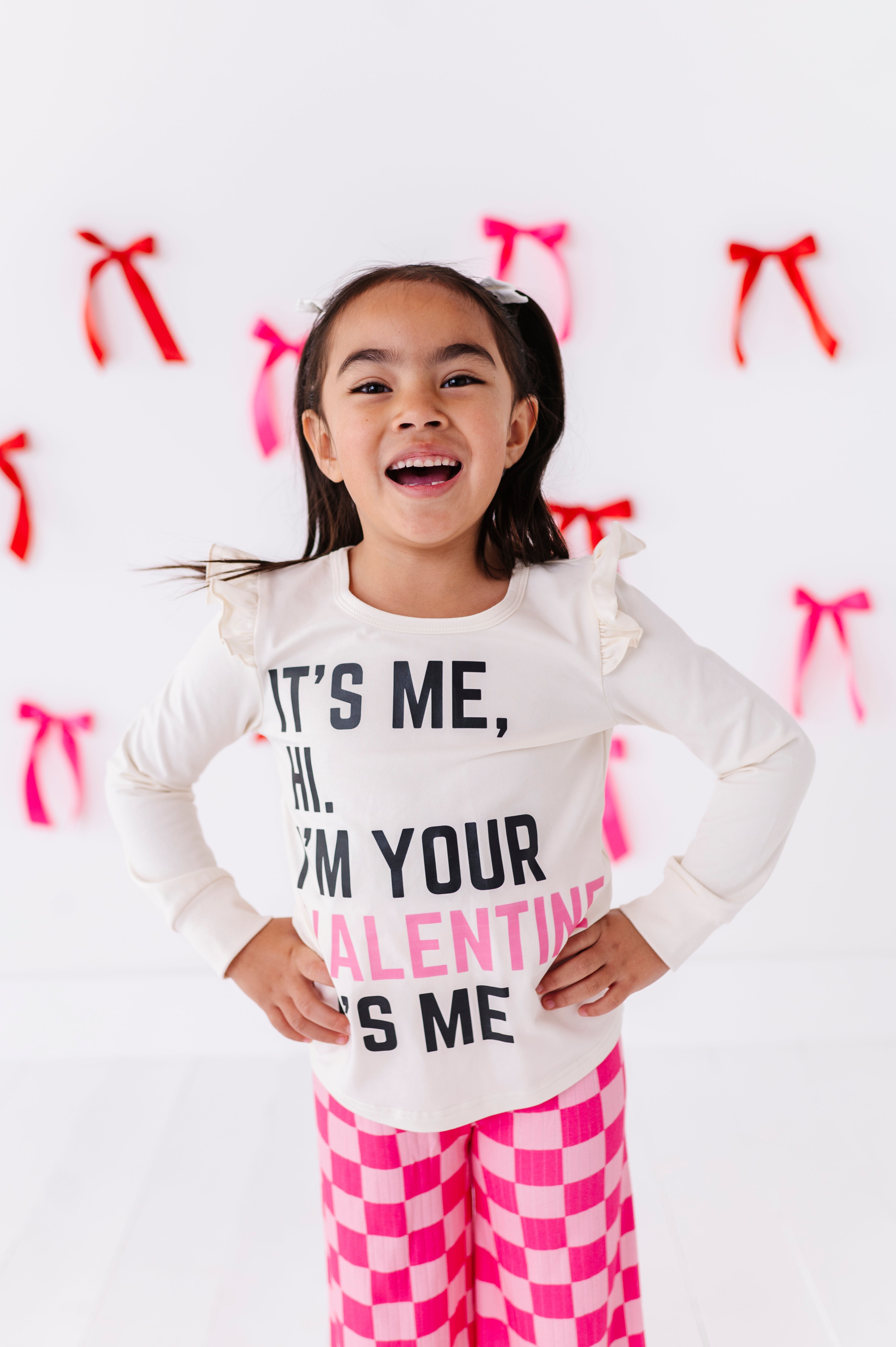 It’s Me, Valentine | Cream Ruffle Long Sleeve