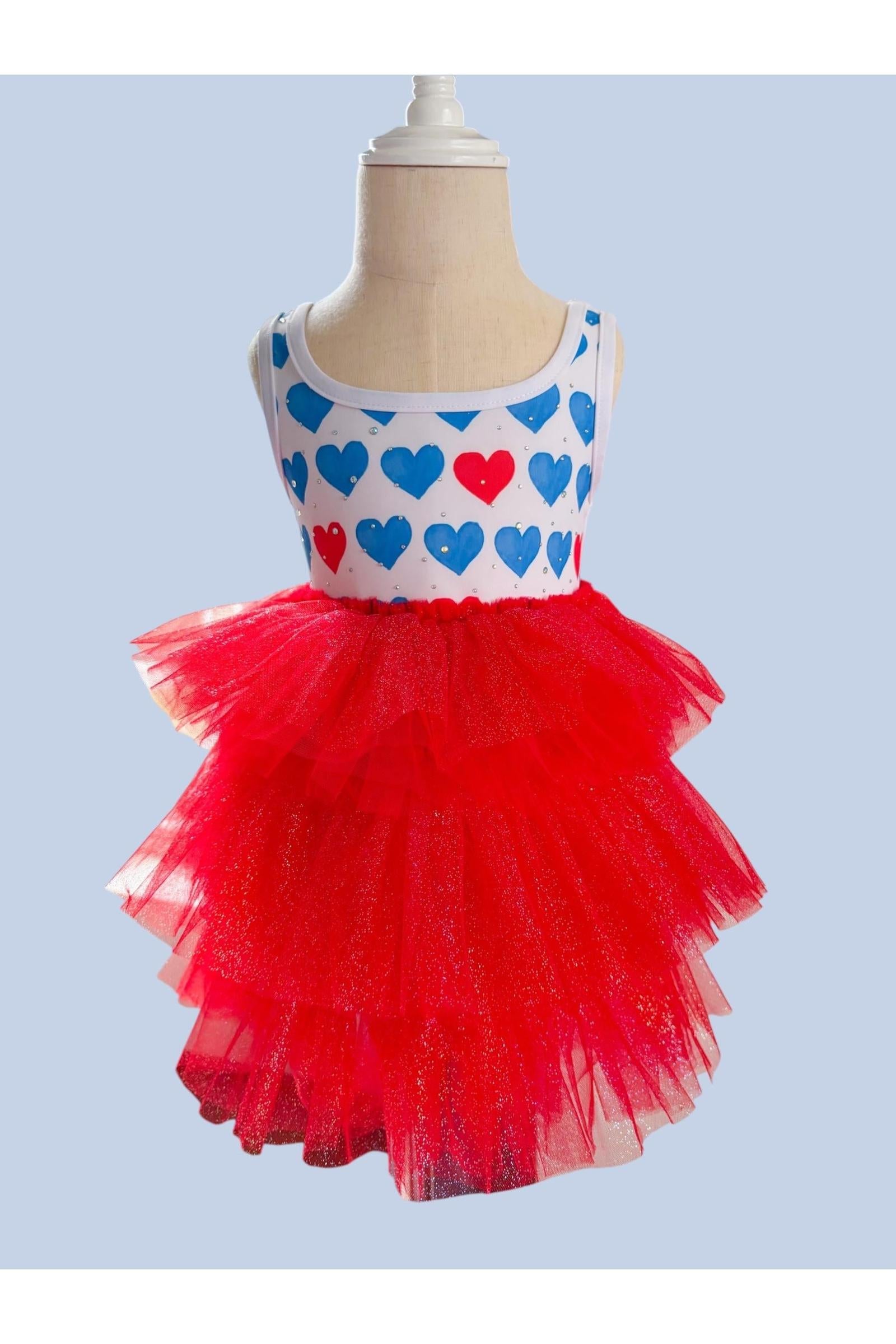 Sparkly Fourth of July Tulle Dress
