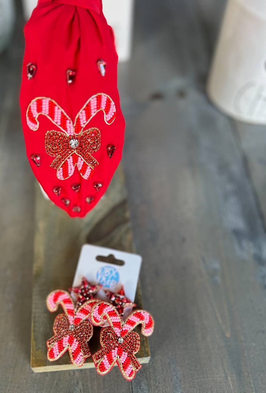 Candy Cane Christmas Headband