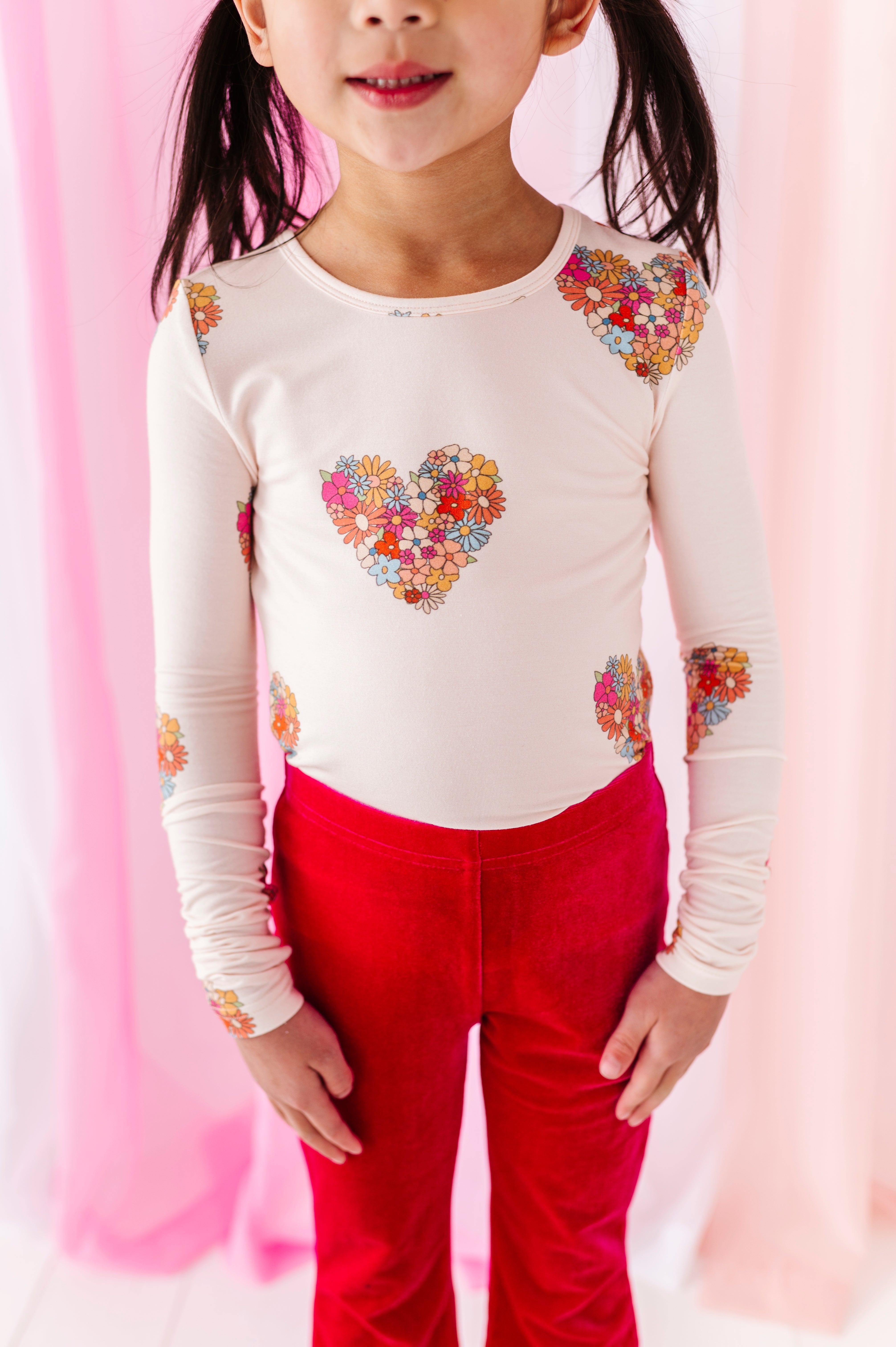 Floral Hearts | Soft Long Sleeve