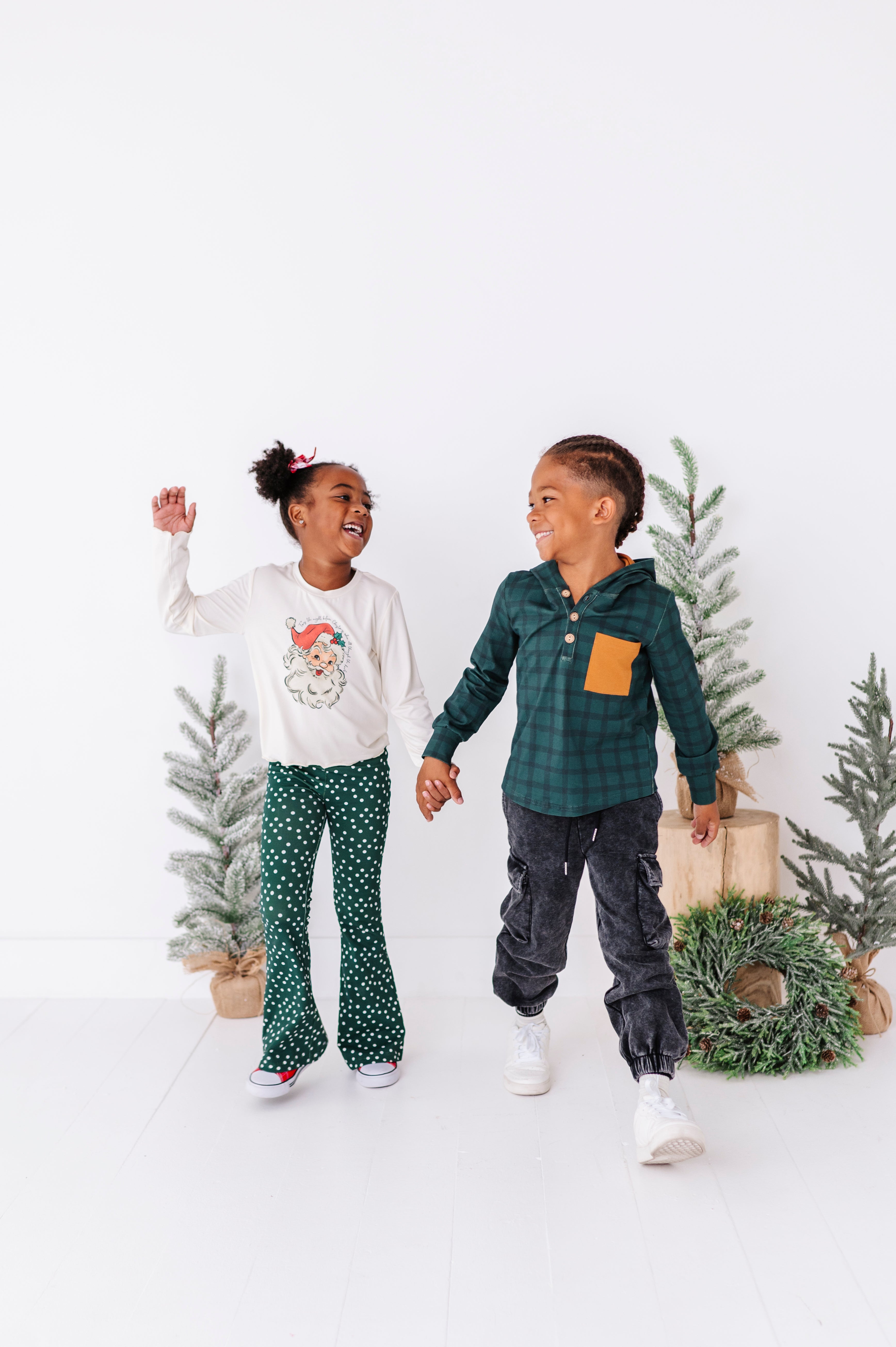 Jolly Santa Top| Bamboo Long Sleeve