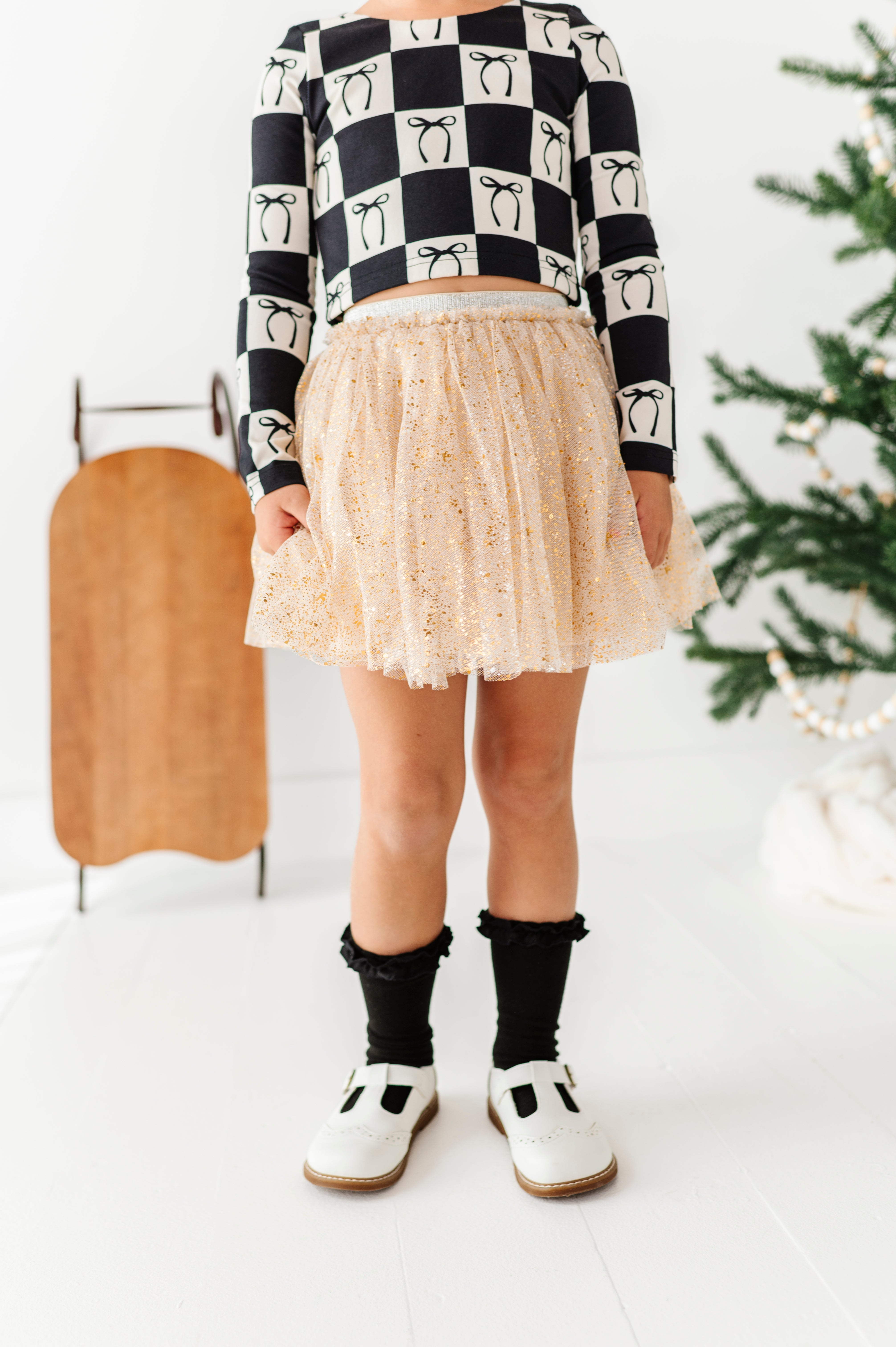 Gold Shimmer Skort | MESH Skort