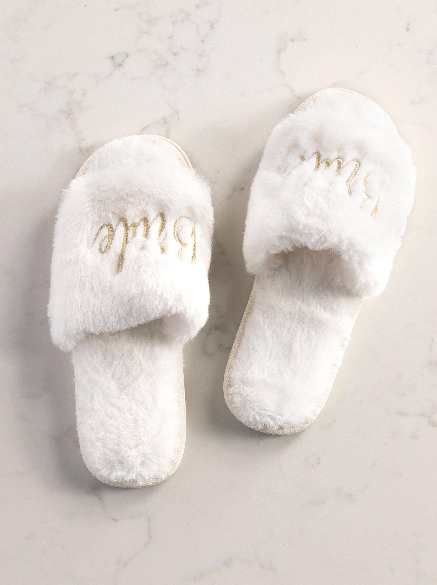 "BRIDE" SLIPPERS,IVORY