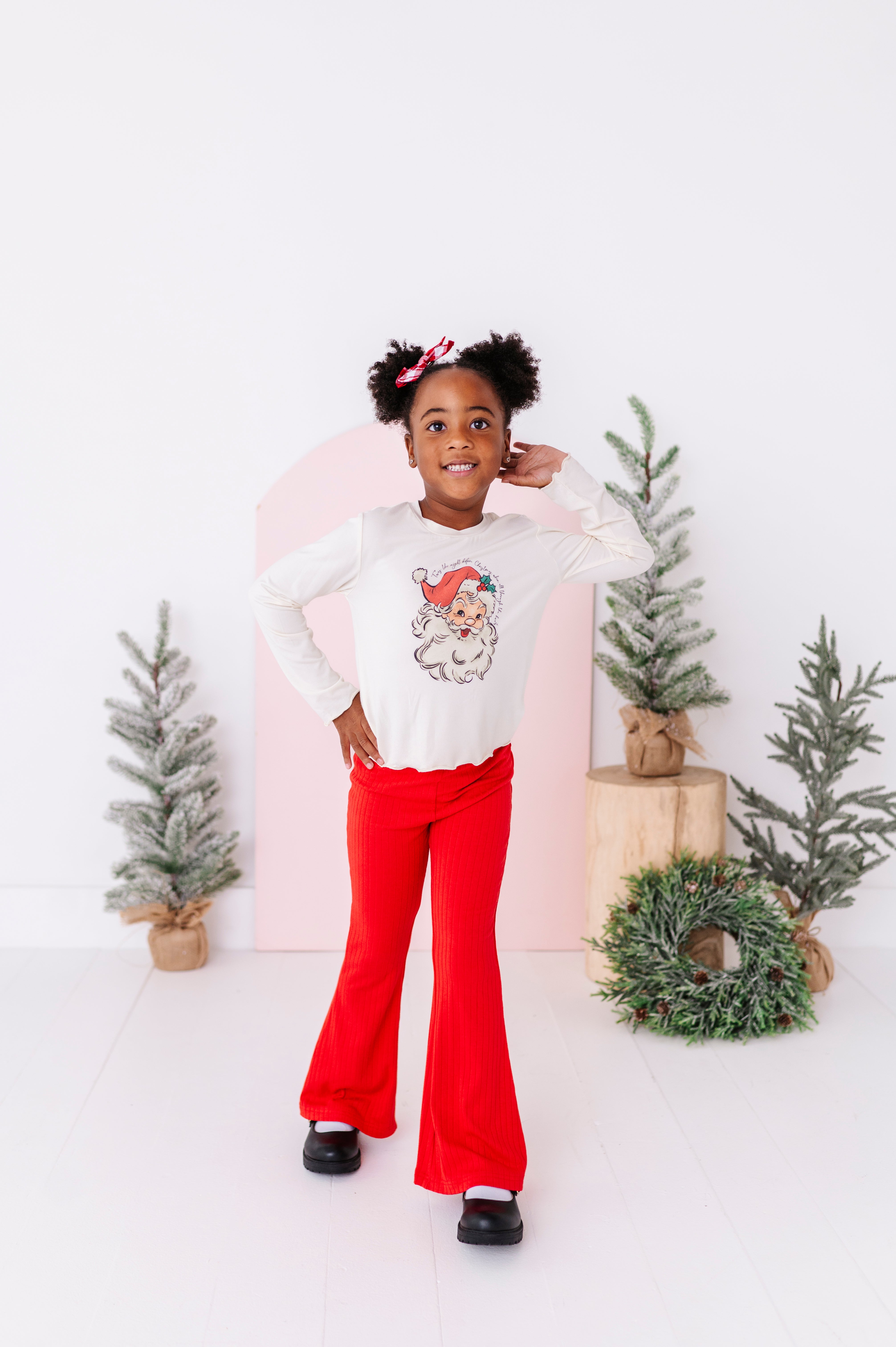 Jolly Santa Top| Bamboo Long Sleeve