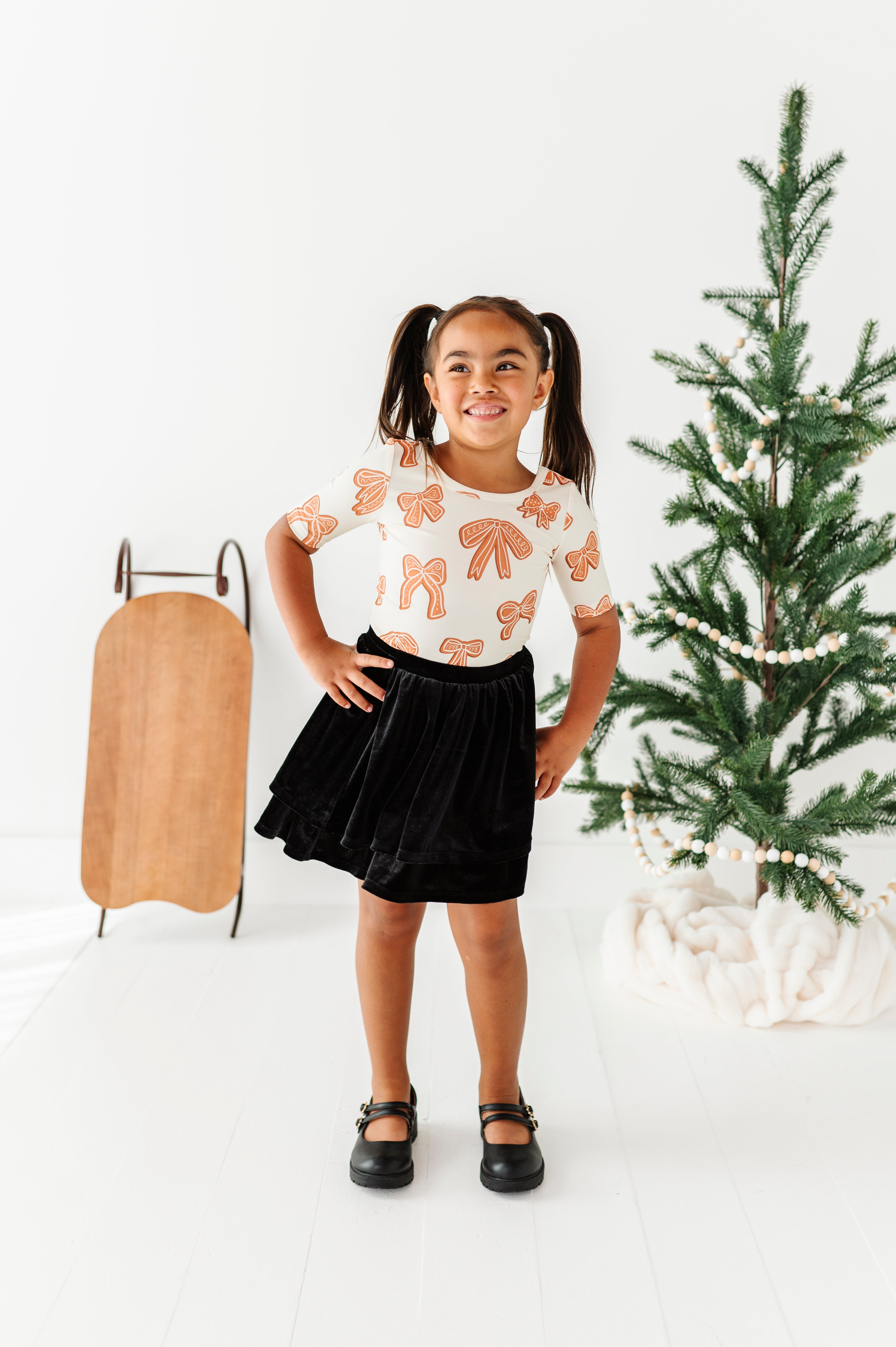 Black Velvet Skort | 2-Tiered SKORT