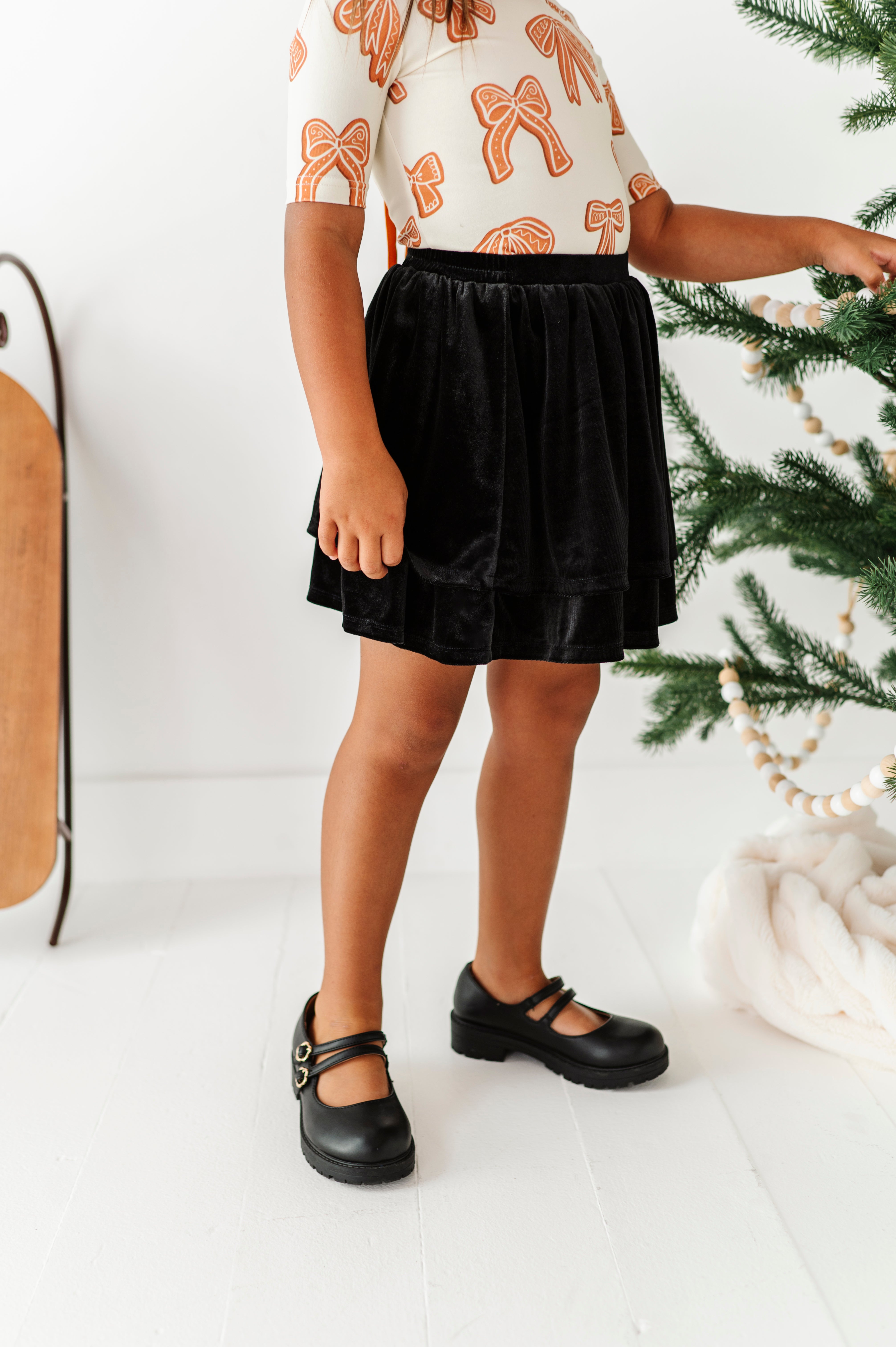Black Velvet Skort | 2-Tiered SKORT