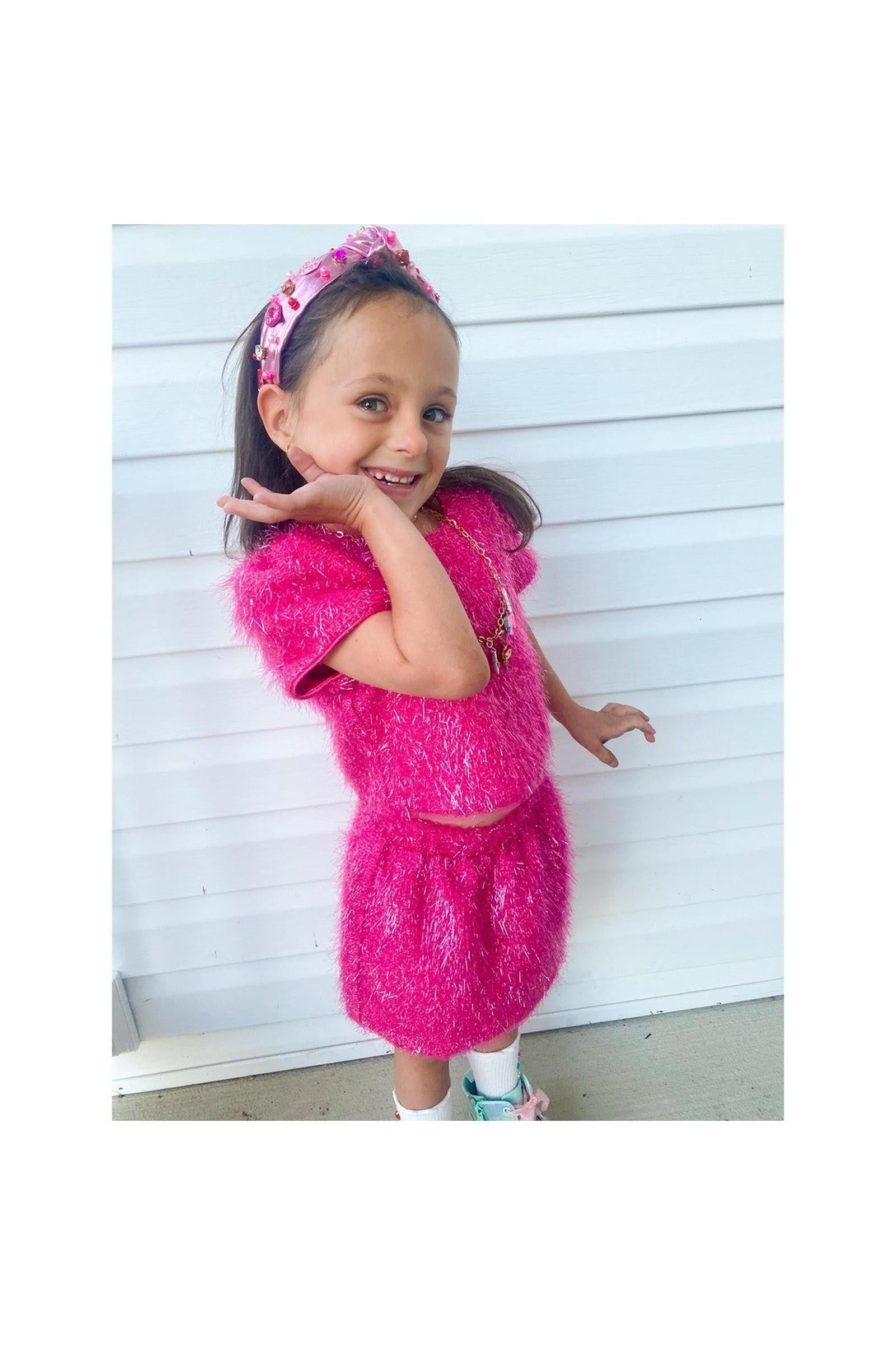 Pink Sparkle Tinsel Set