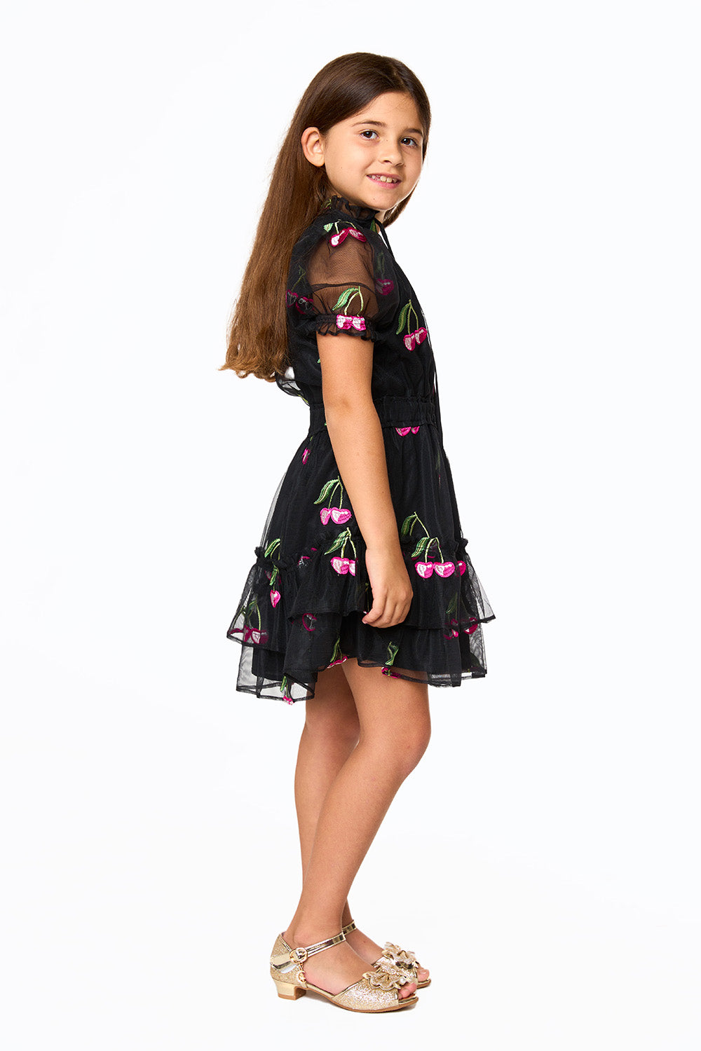 Mini Clementine Girls Dress - Wild Cherries - Wild Cherries - Bexa Boutique