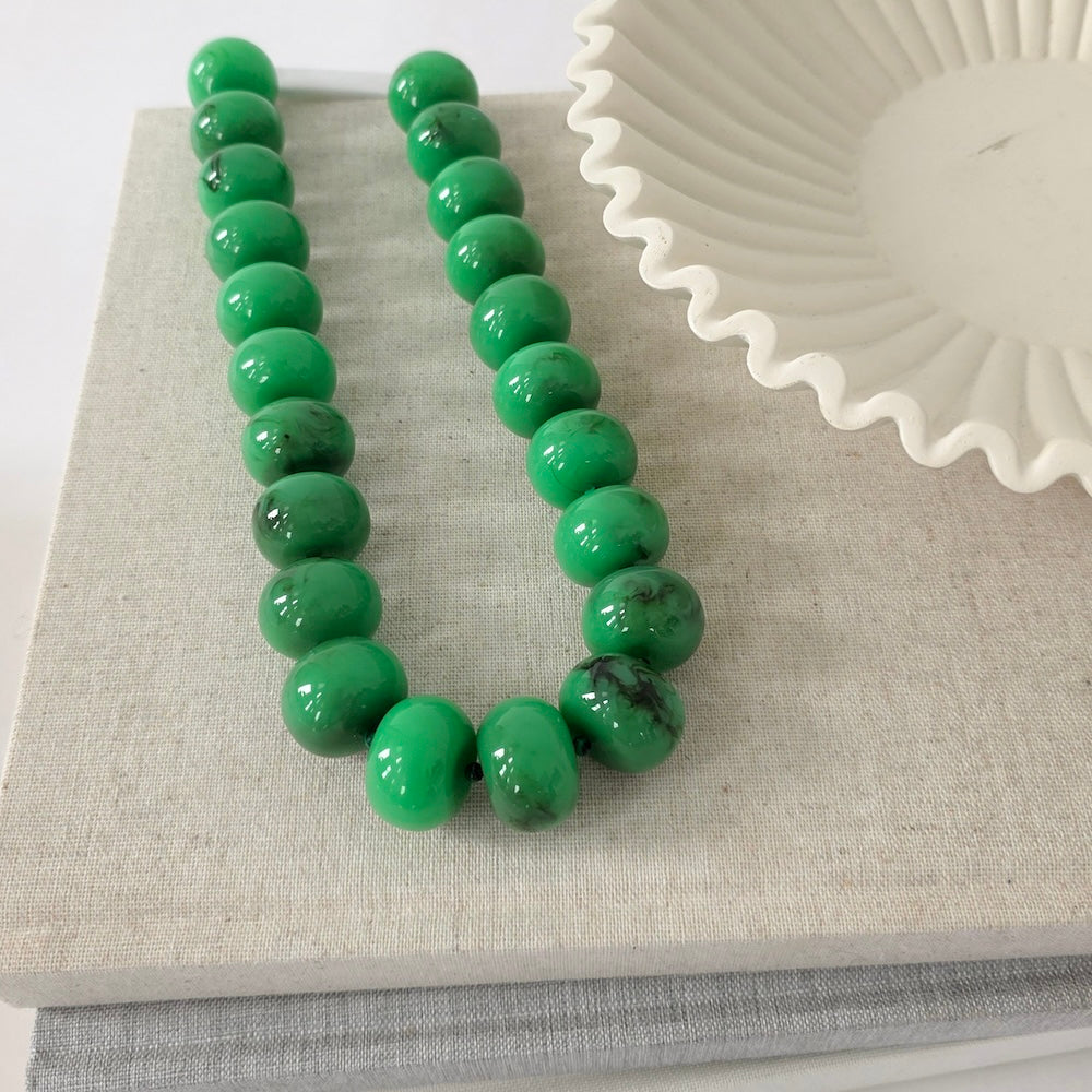 Bella Beaded Necklace - WATERPROOF - Teal - Bexa Boutique