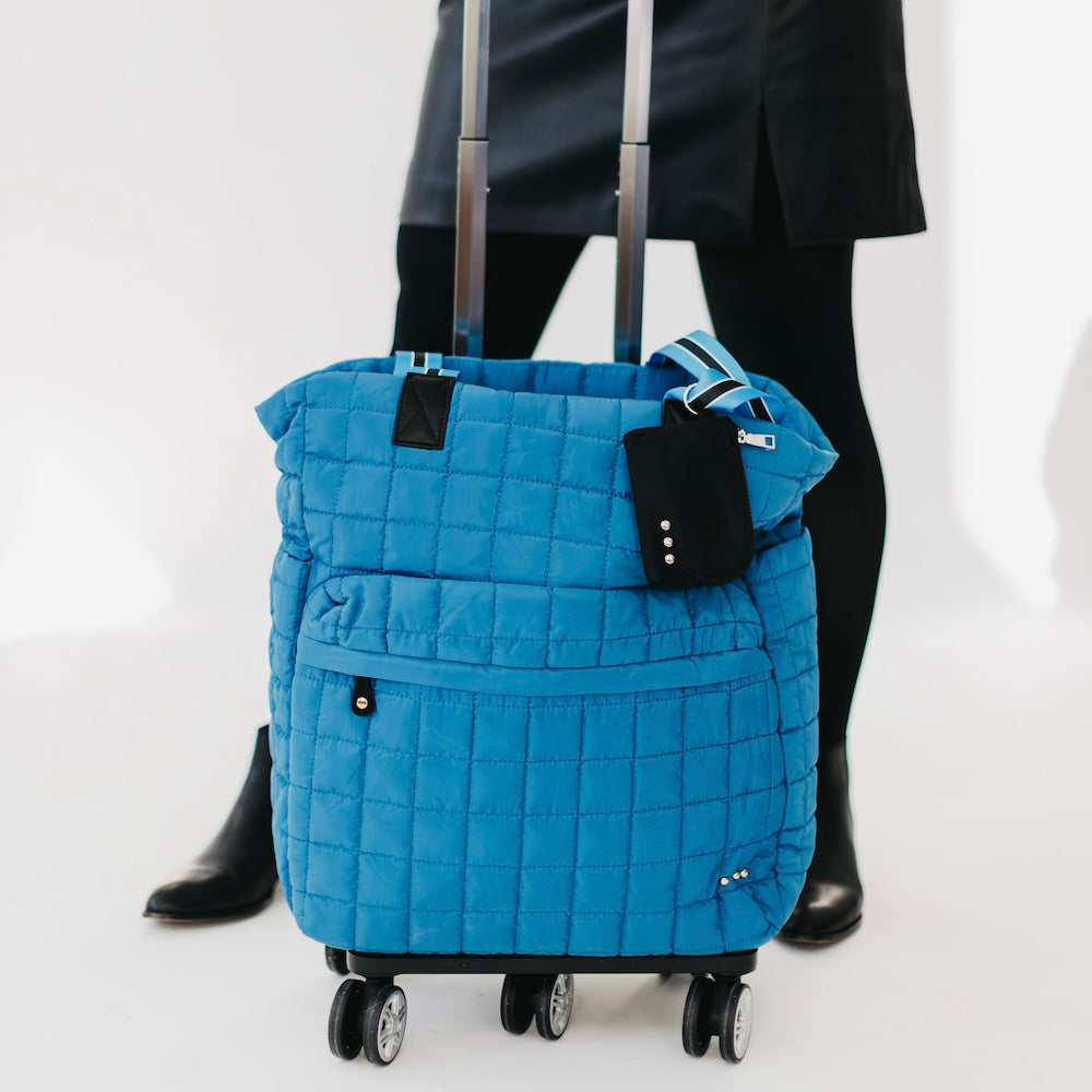 Original Style Tenley Quilted Tote Roller Bag - Blue - Bexa Boutique