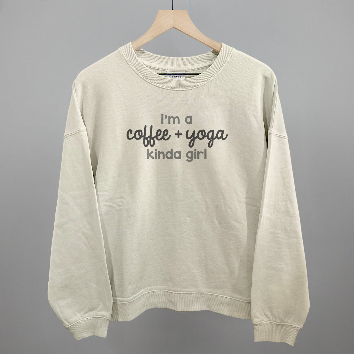 I'm A Coffee + Yoga Kinda Girl - Comfort Colors Tee, Chambray - Bexa Boutique