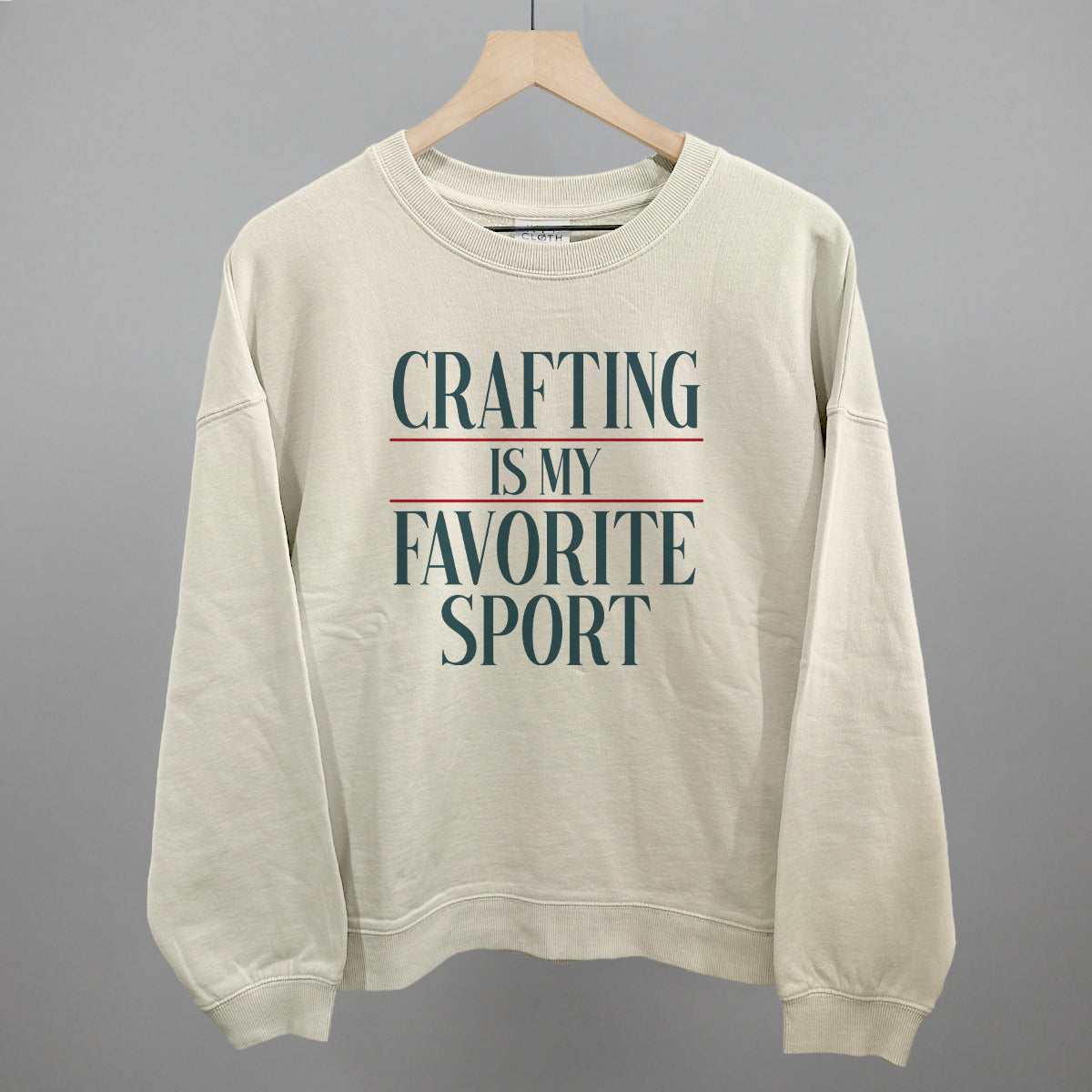 Crafting Is My Favorite Sport - Oversized Terry Poncho, Tapioca - Bexa Boutique