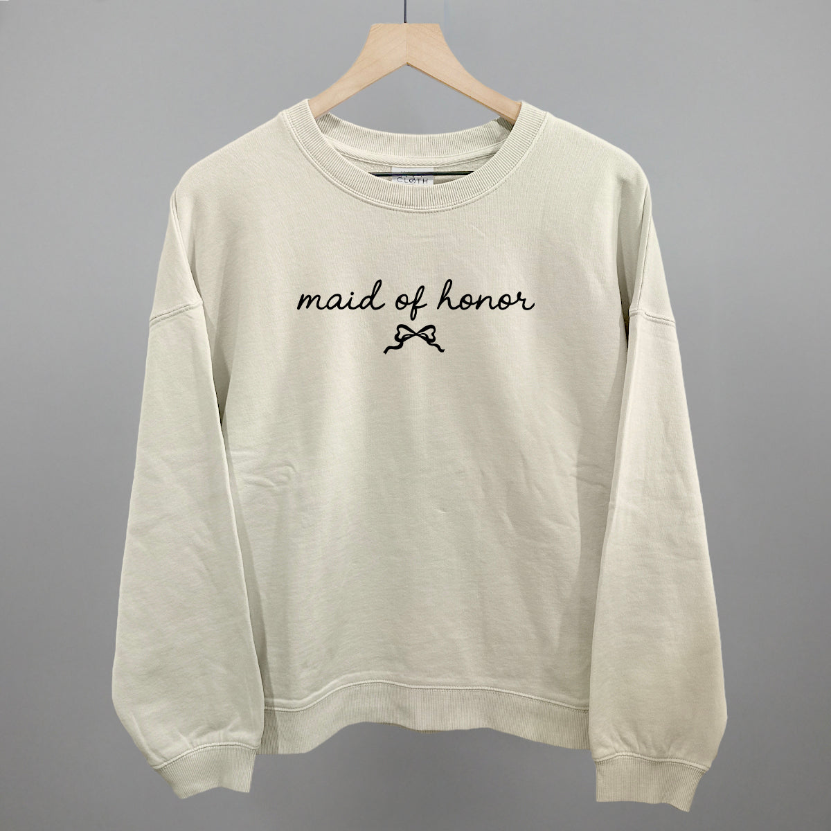 Maid Of Honor Bow + Script - Comfort Colors Tee, Blossom - Bexa Boutique