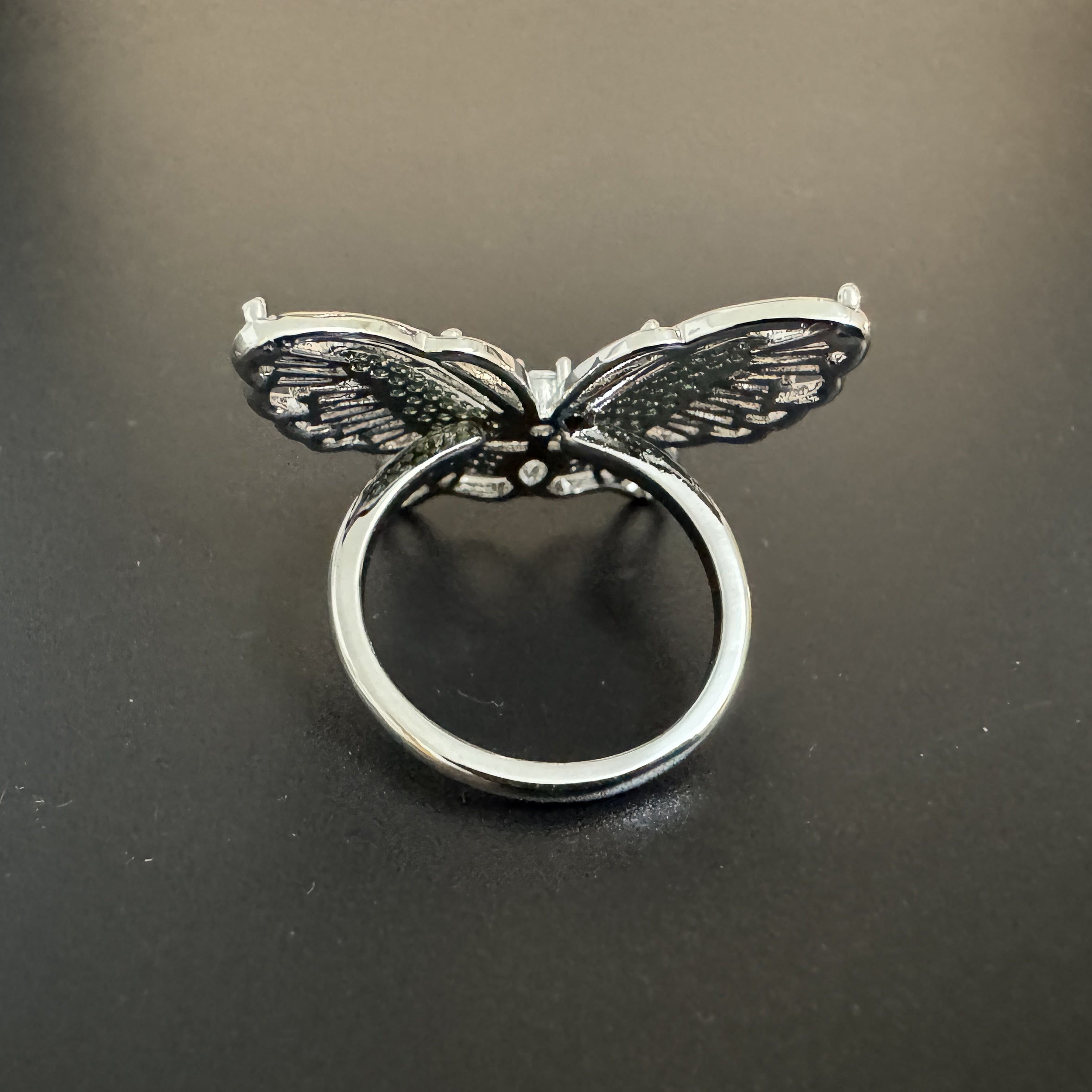 Pastel Colorful Butterfly Cubic Zirconia Rings - gold - Bexa Boutique