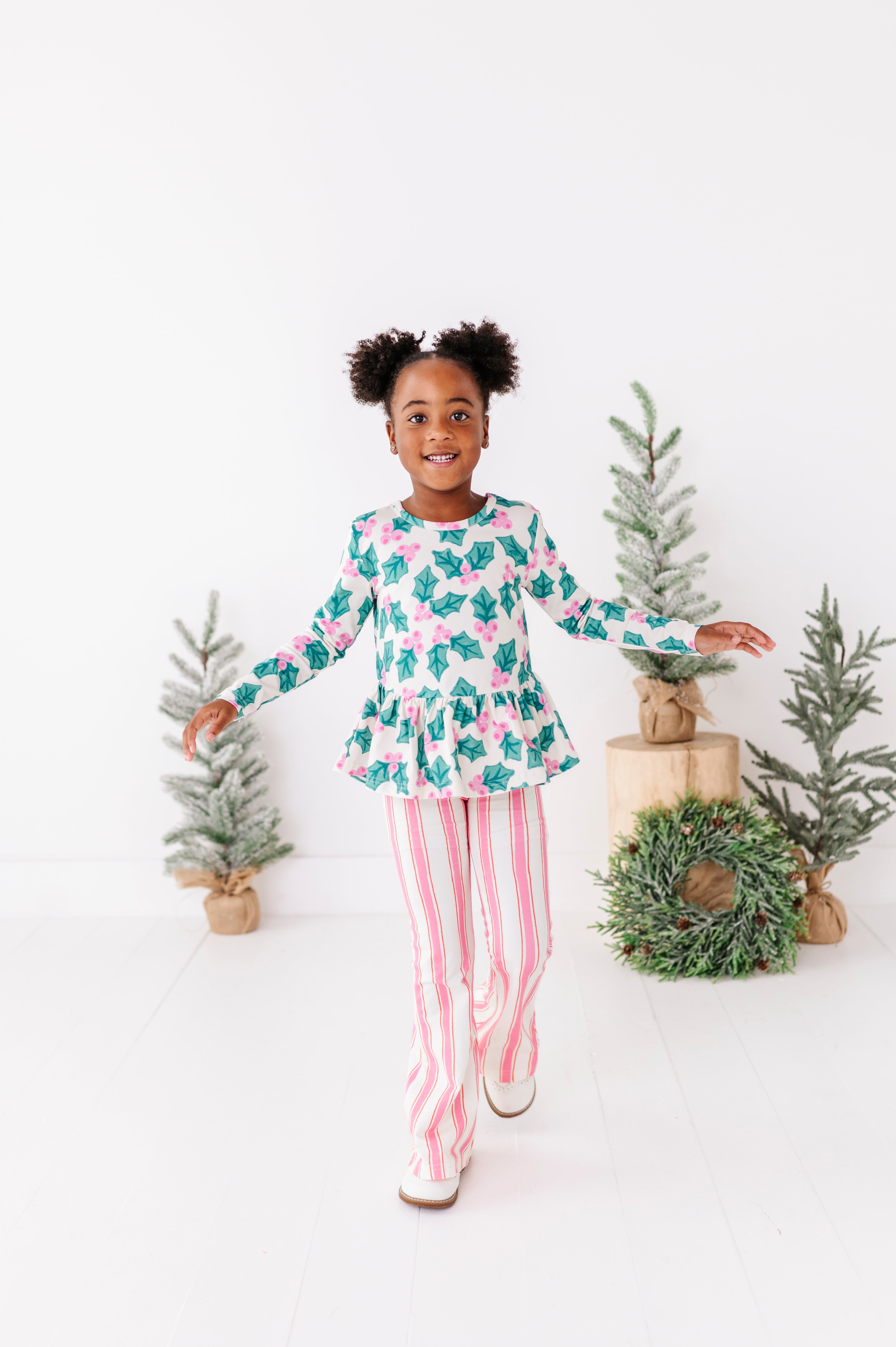 Pink Candy Cane Stripe Pants| FLARES