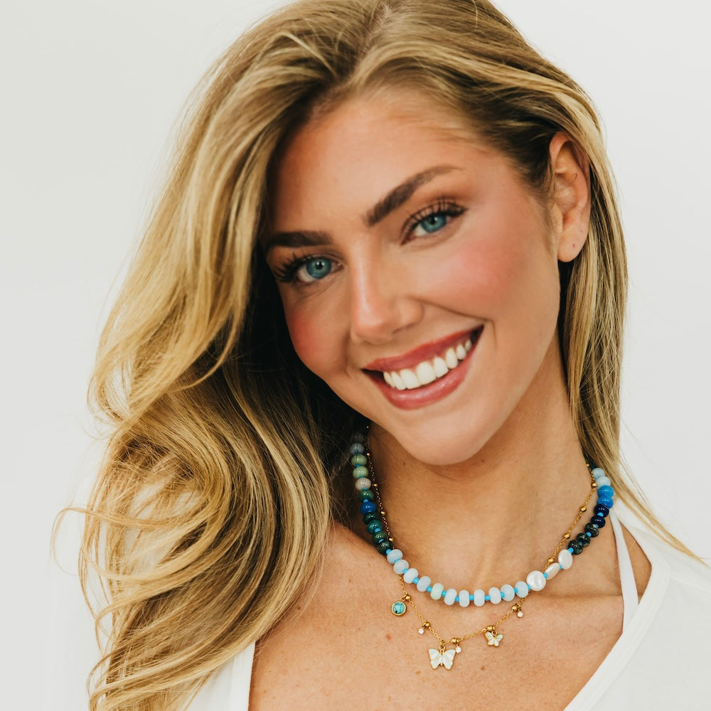 Charmed with Butterflies Necklace - WATERPROOF - Gold - Bexa Boutique