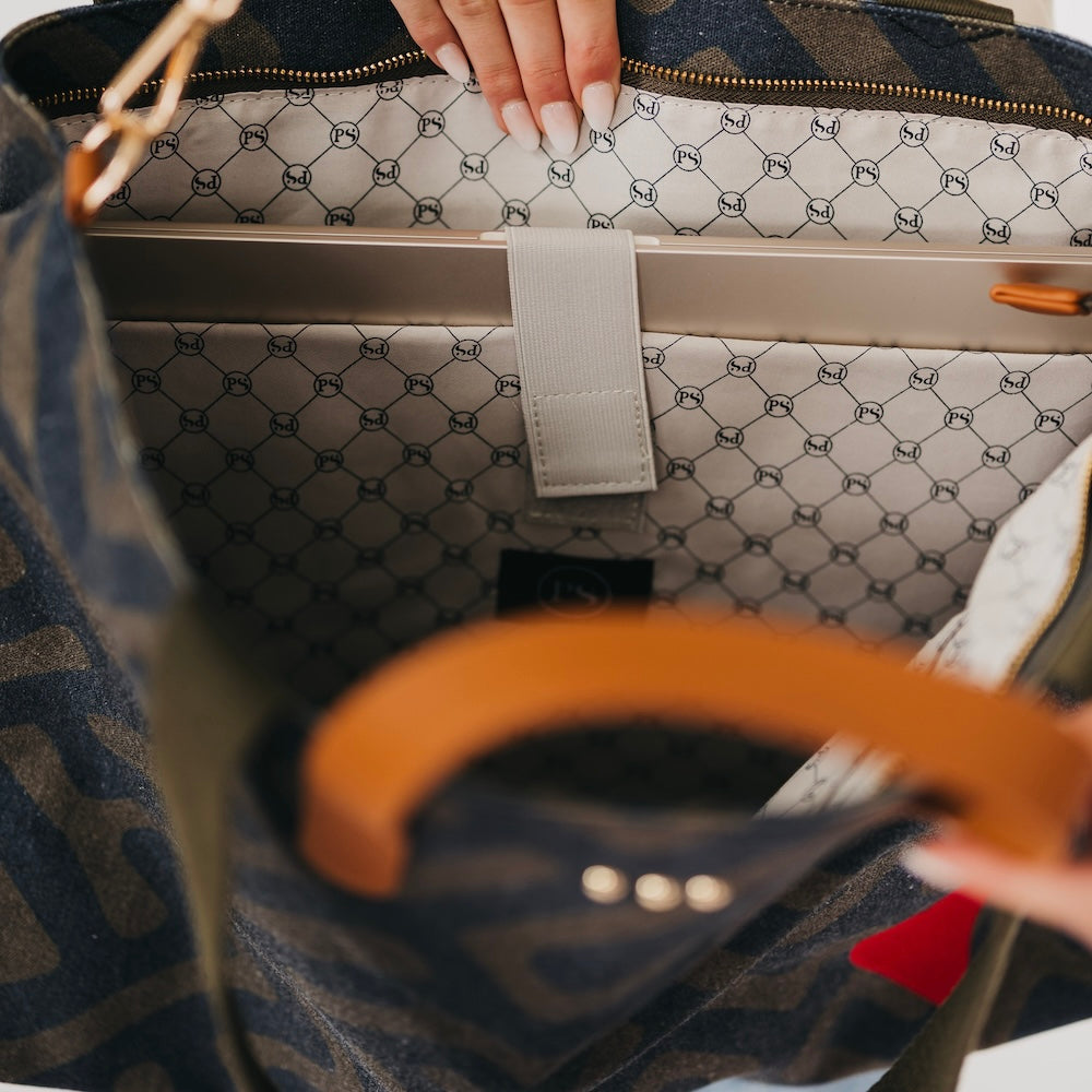 Chelsie Canvas Printed Tote