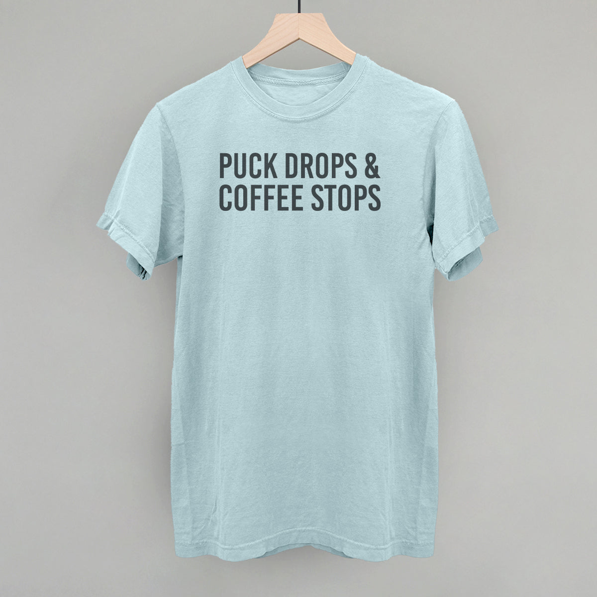 Puck Drops & Coffee Stops - Oversized Boxy Crew, Nantucket Breeze - Bexa Boutique