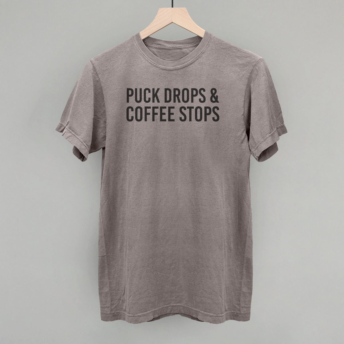Puck Drops & Coffee Stops - Oversized Boxy Crew, Nantucket Breeze - Bexa Boutique