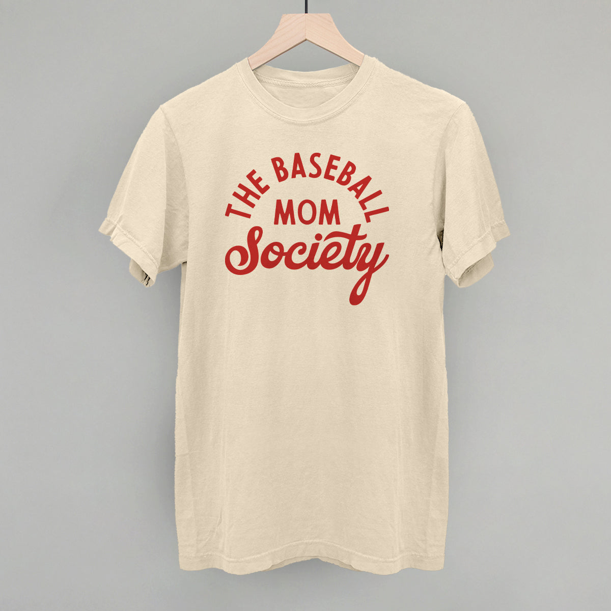The Baseball Mom Society - Oversized Boxy Crew, Bone - Bexa Boutique