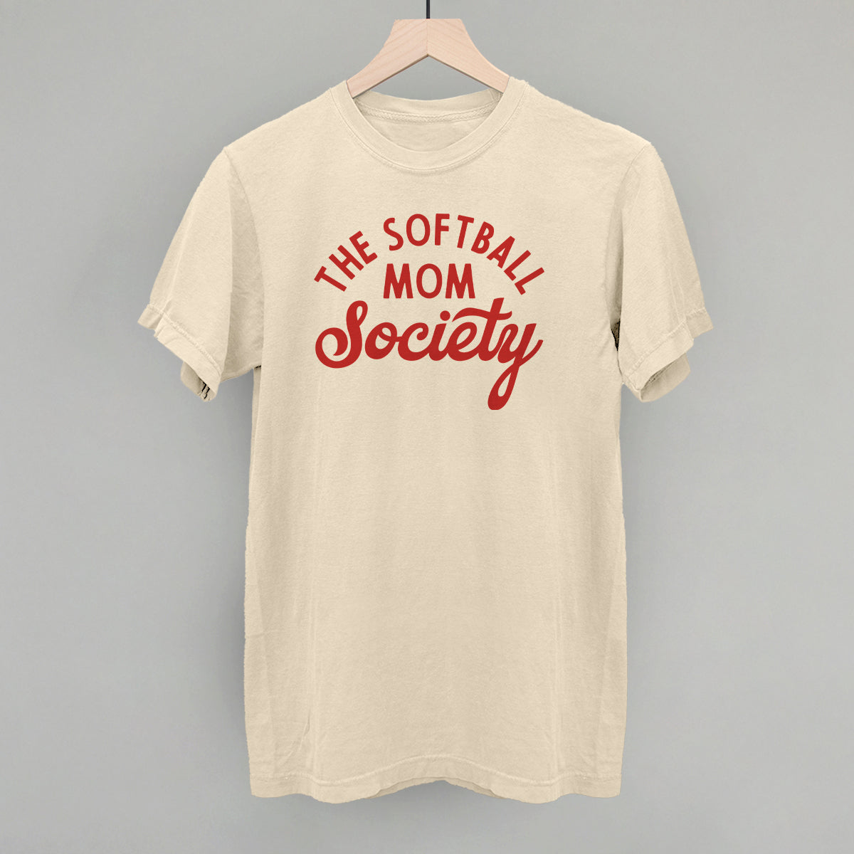 The Softball Mom Society - Sweatshirt, Oatmeal - Bexa Boutique