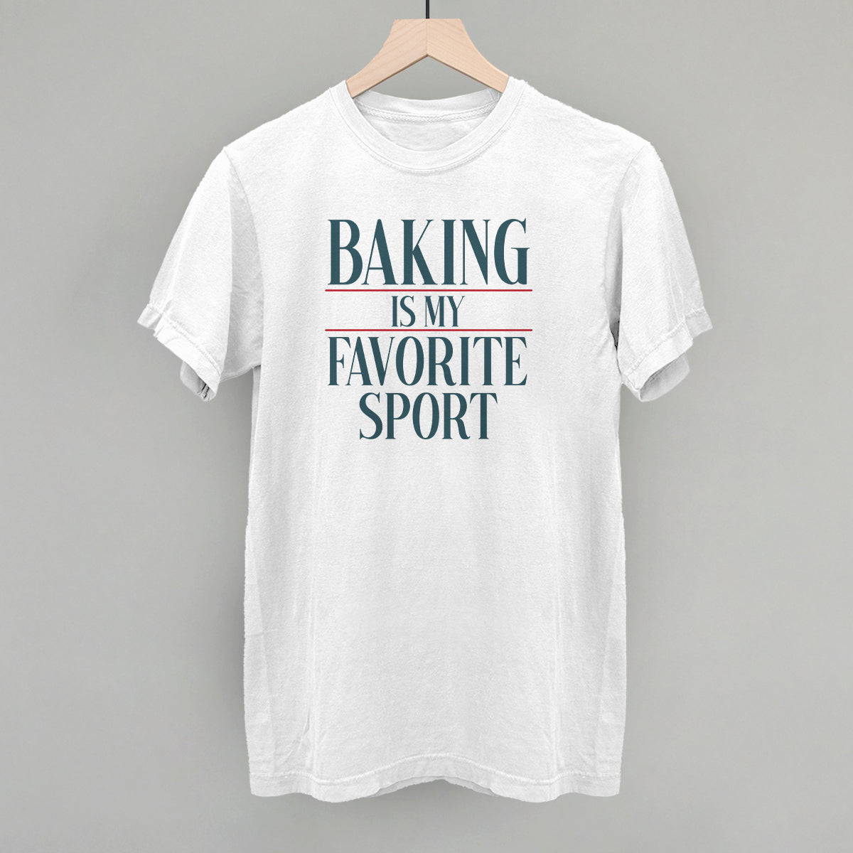 Baking Is My Favorite Sport - Oversized Corded Crew, Moonbeam - Bexa Boutique